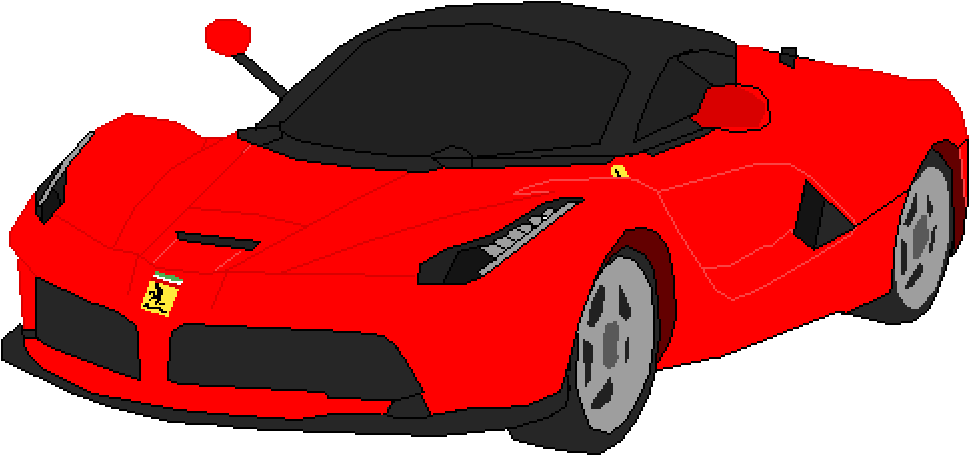 Rød Ferrari sportsbil illustrasjon Bakgrunner