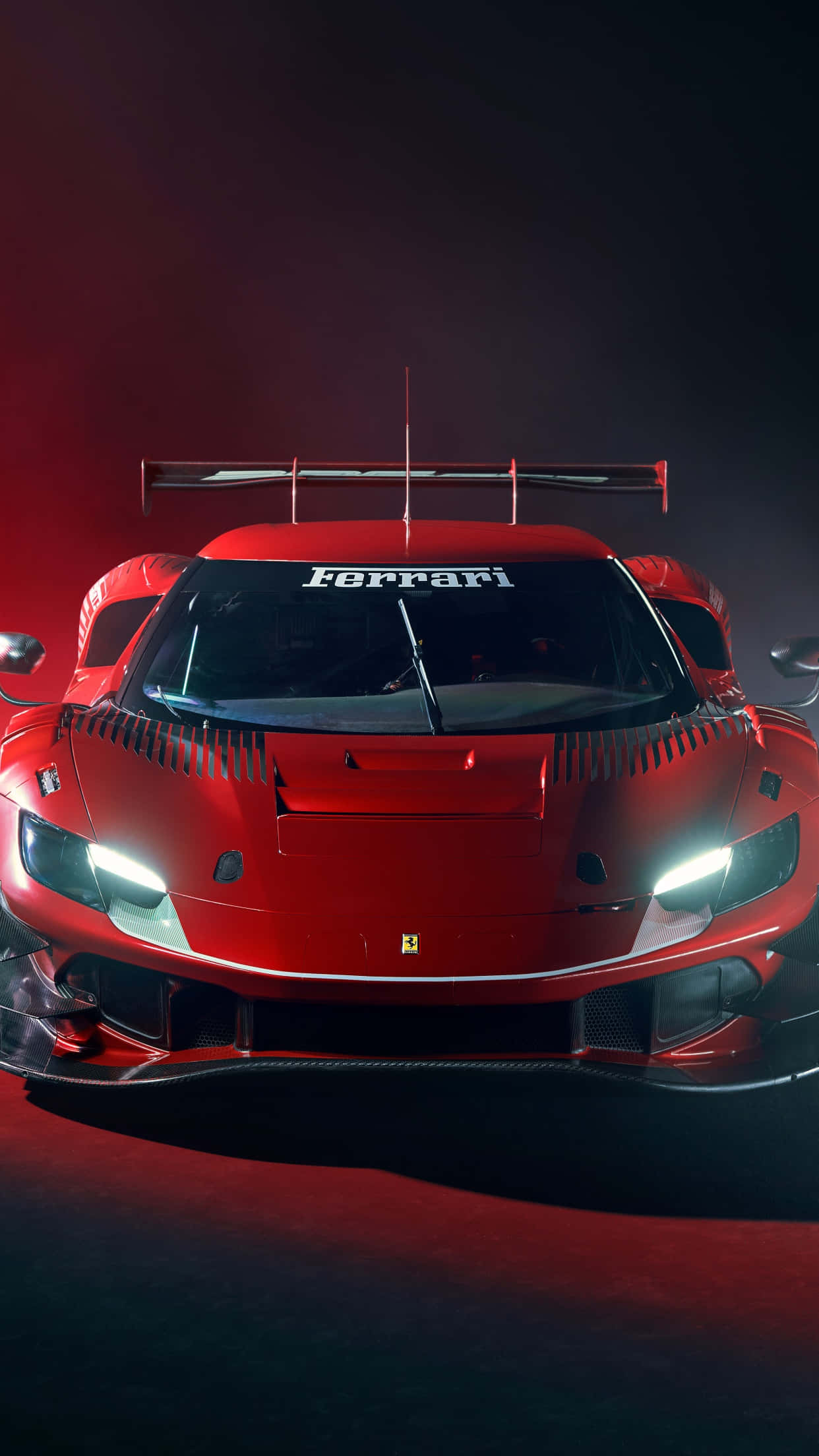 Rød Ferrari Sportsbil iPhone X Bakgrunner