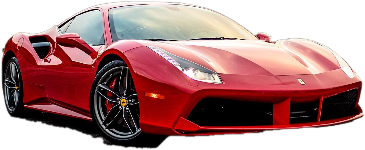 Rød Ferrari Superbil Profil Bakgrunner
