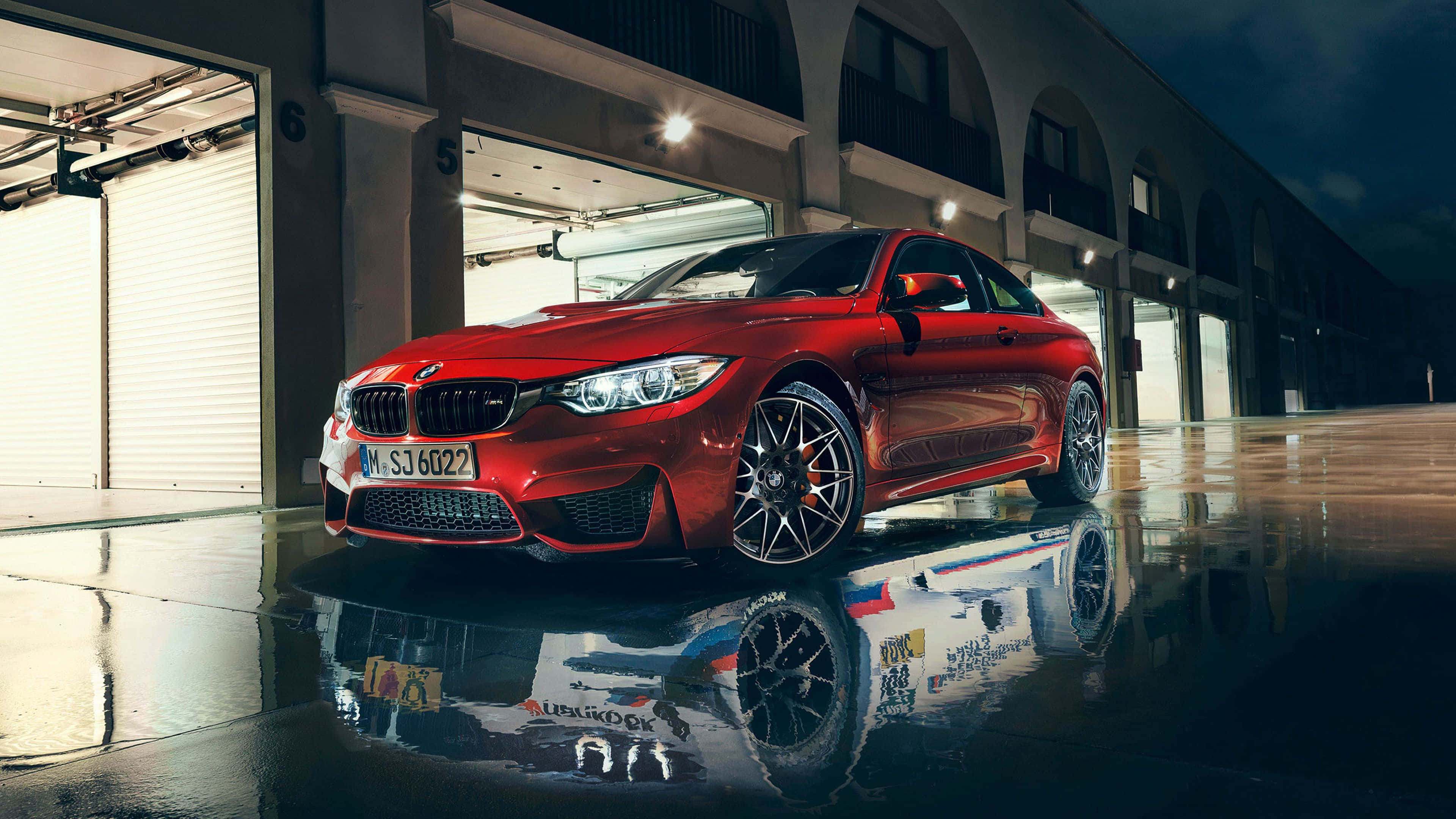 Rød hvit kul BMW Bakgrunner