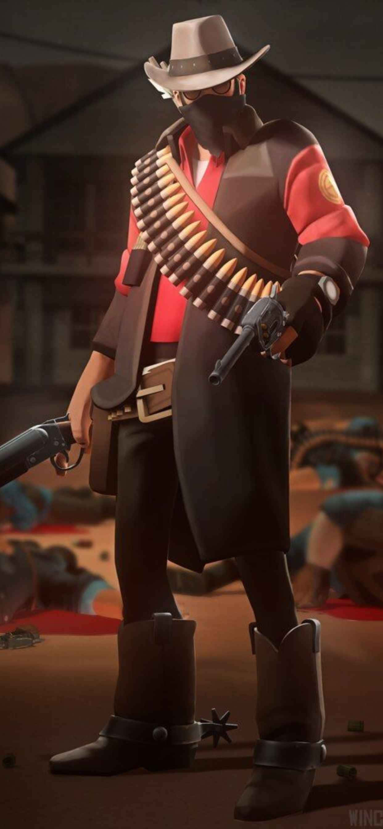 Rød Snikskytter iPhone Xs Max Team Fortress 2 Bakgrunn Bakgrunner