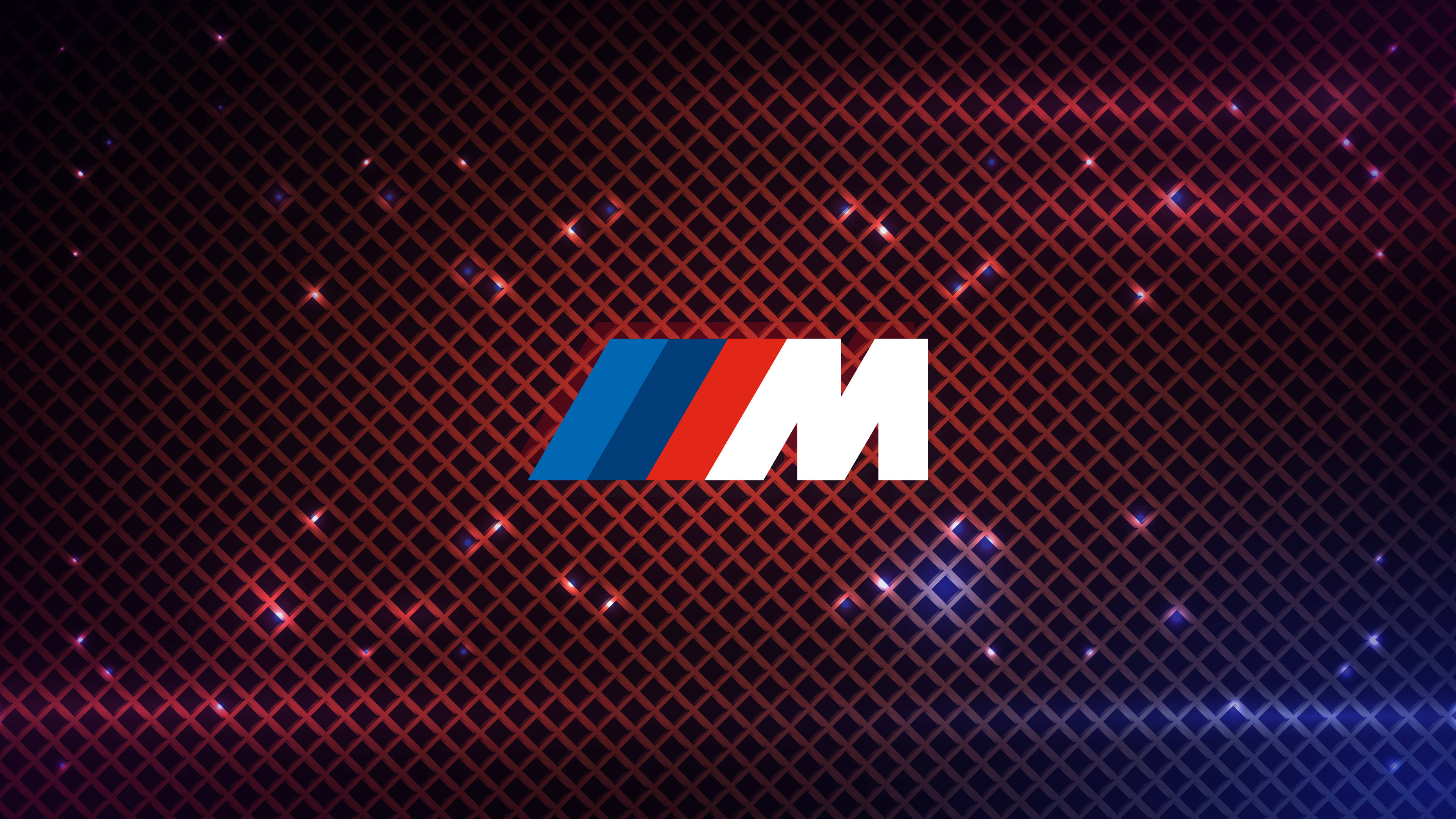 Rødt gitter med BMW M-logo Bakgrunner