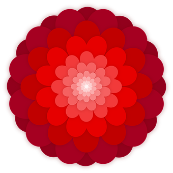 Rødt gradient blomstermønster Bakgrunner