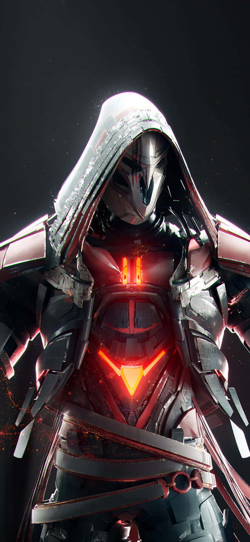 Reaper Digital Kunst iPhone XS Overwatch Bakgrunn Bakgrunner