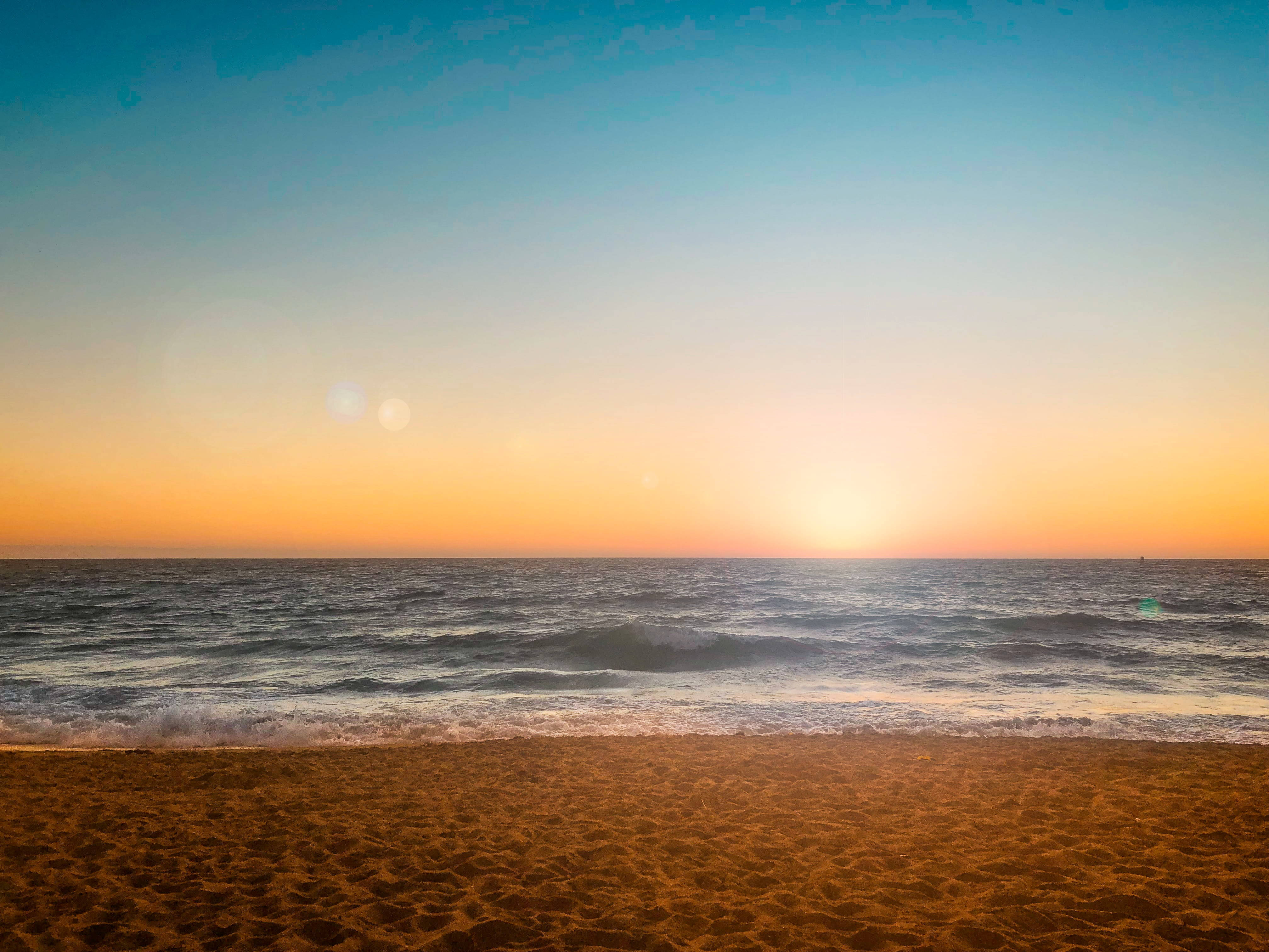 Redondo Beach Los Angeles solnedgang Bakgrunner