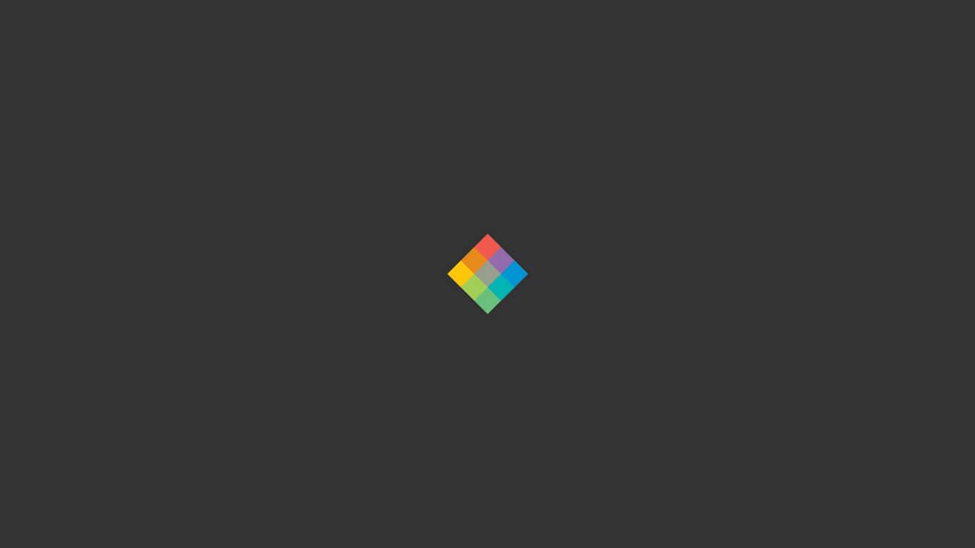 Regnbuediamant 1366x768 Minimalistisk Bakgrunner