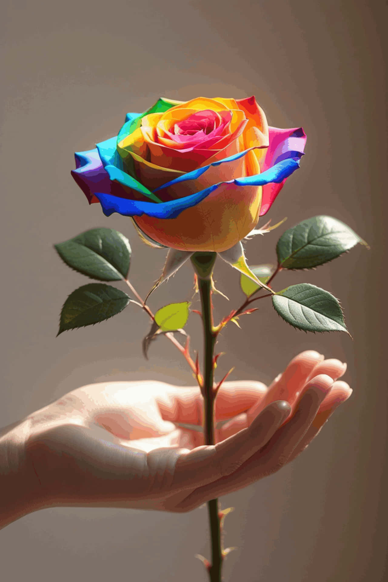 REGNBUEROSE HÅND Bakgrunner