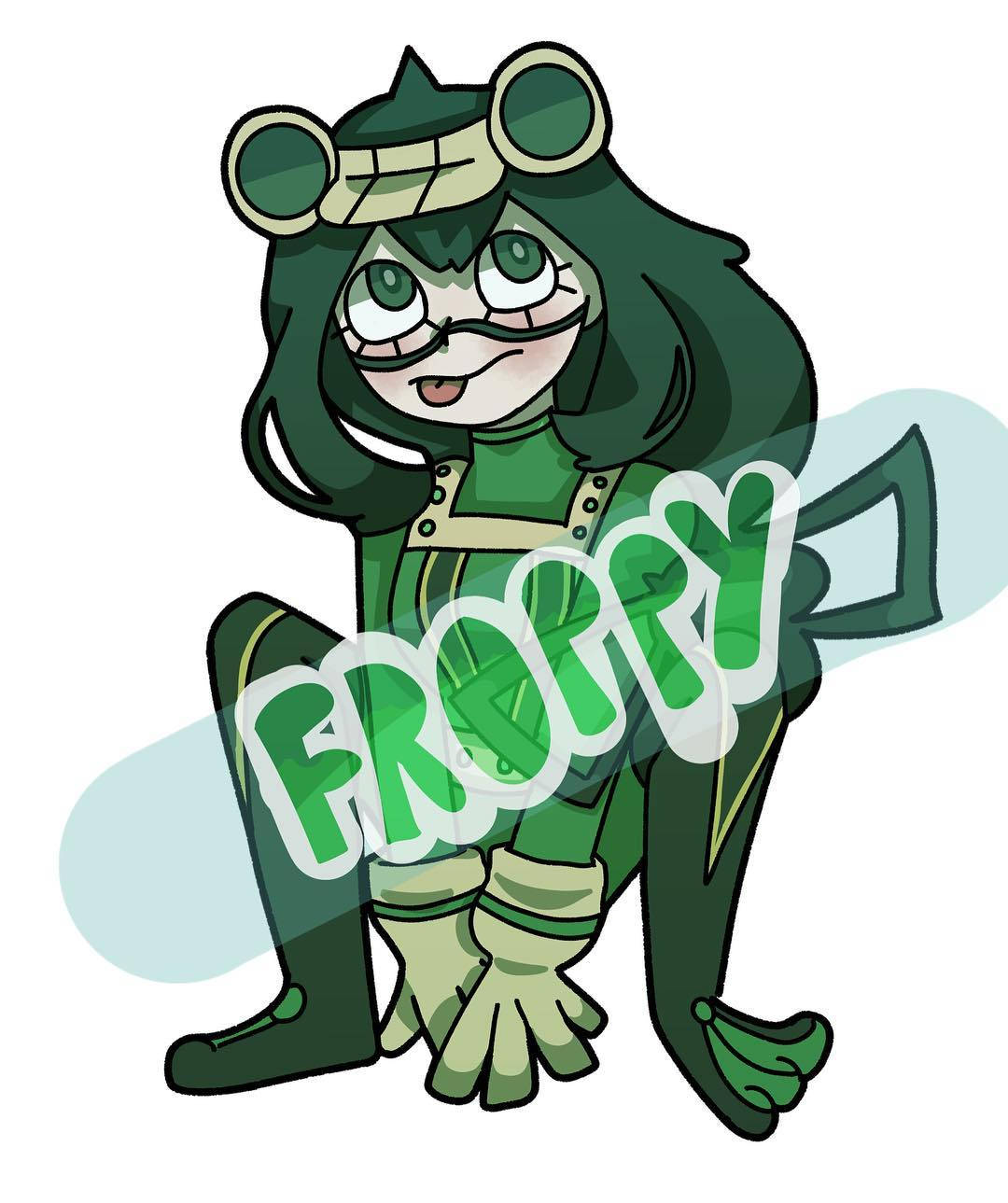 Regntidens Helt: Froppy Tegning Bakgrunner