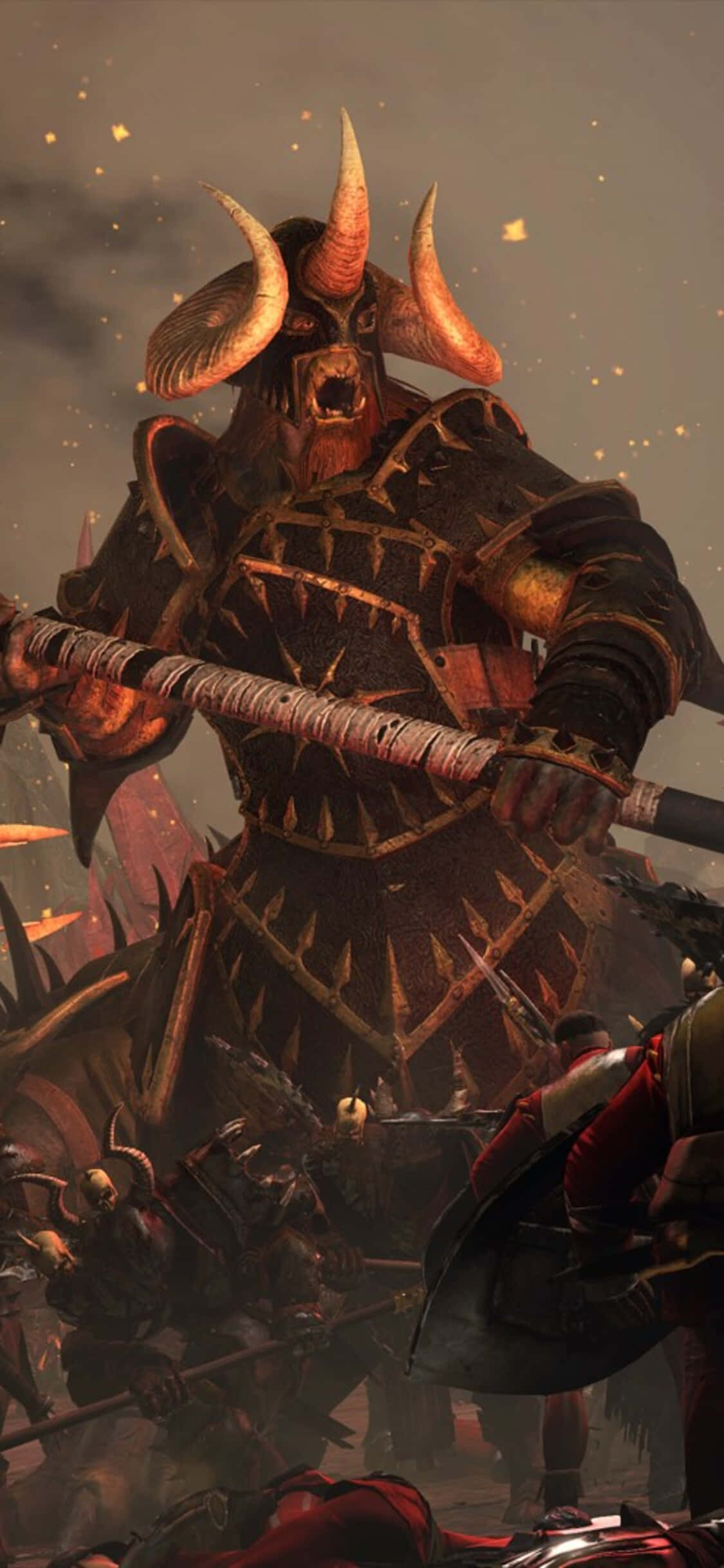 Reis deg og slå deg sammen i en Total War Warhammer-kampanje på din iPhone X Bakgrunner