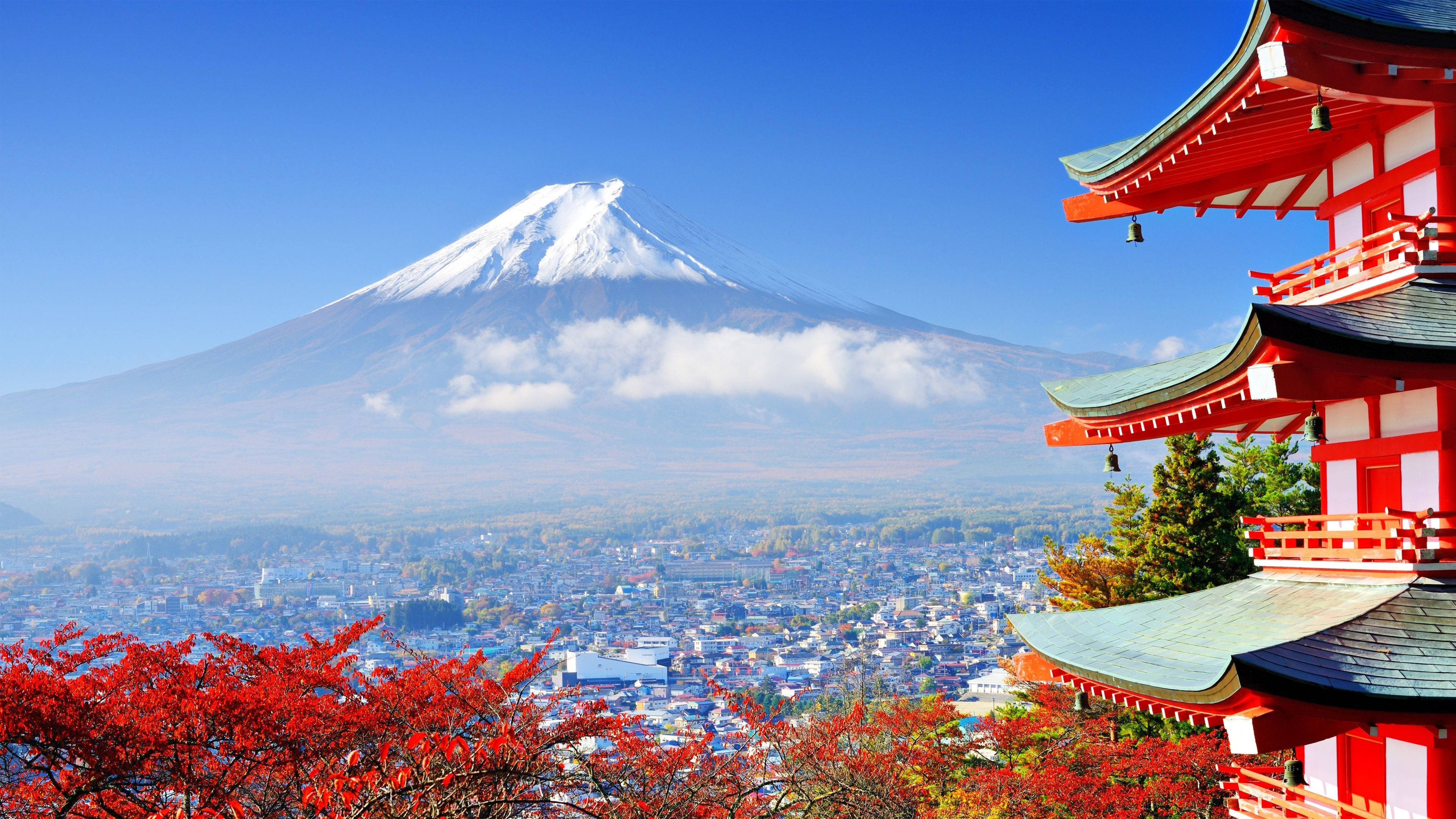Reise 4K Japan Fuji Bakgrunner