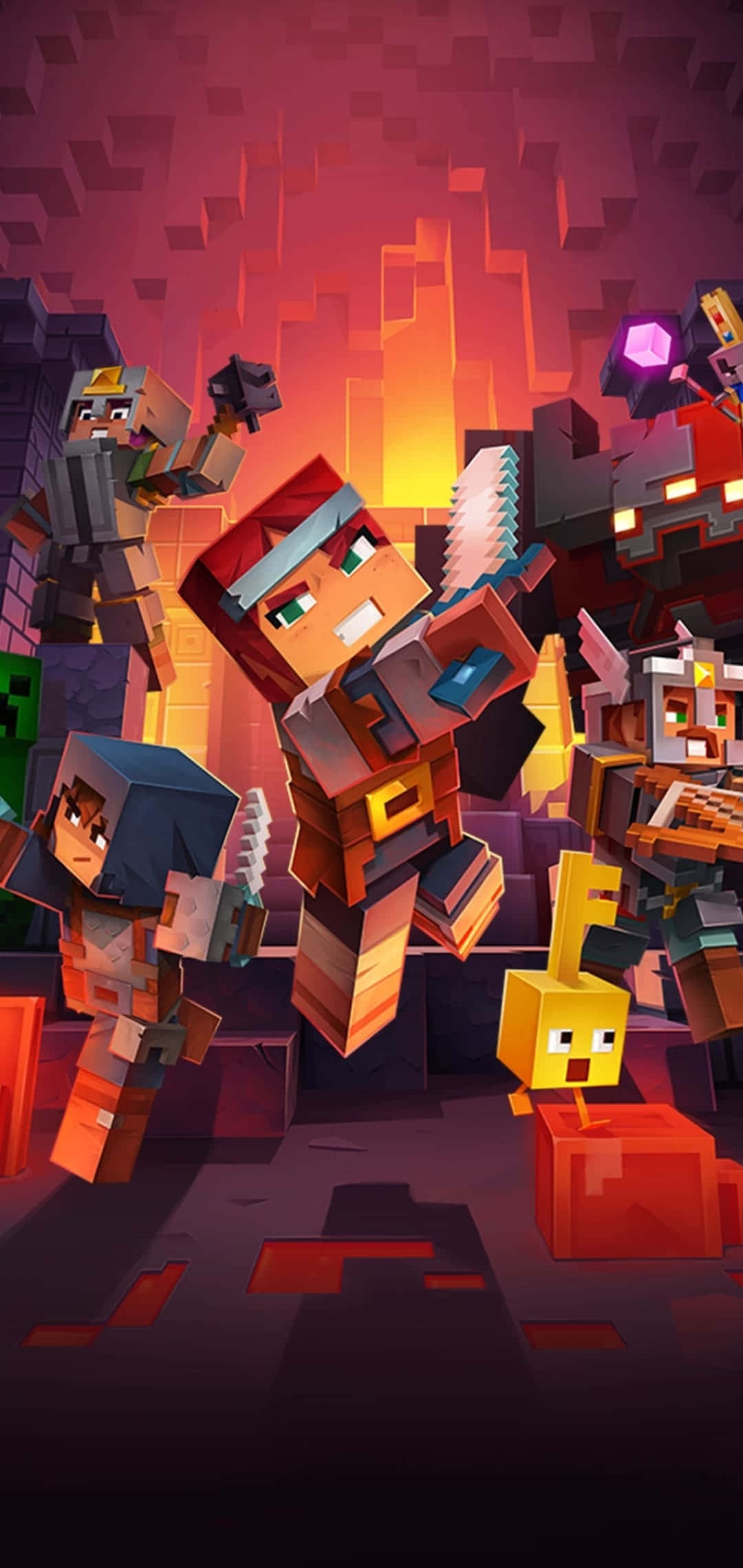 Reklameplakat Pixel 3 Minecraft Bakgrunn Bakgrunner