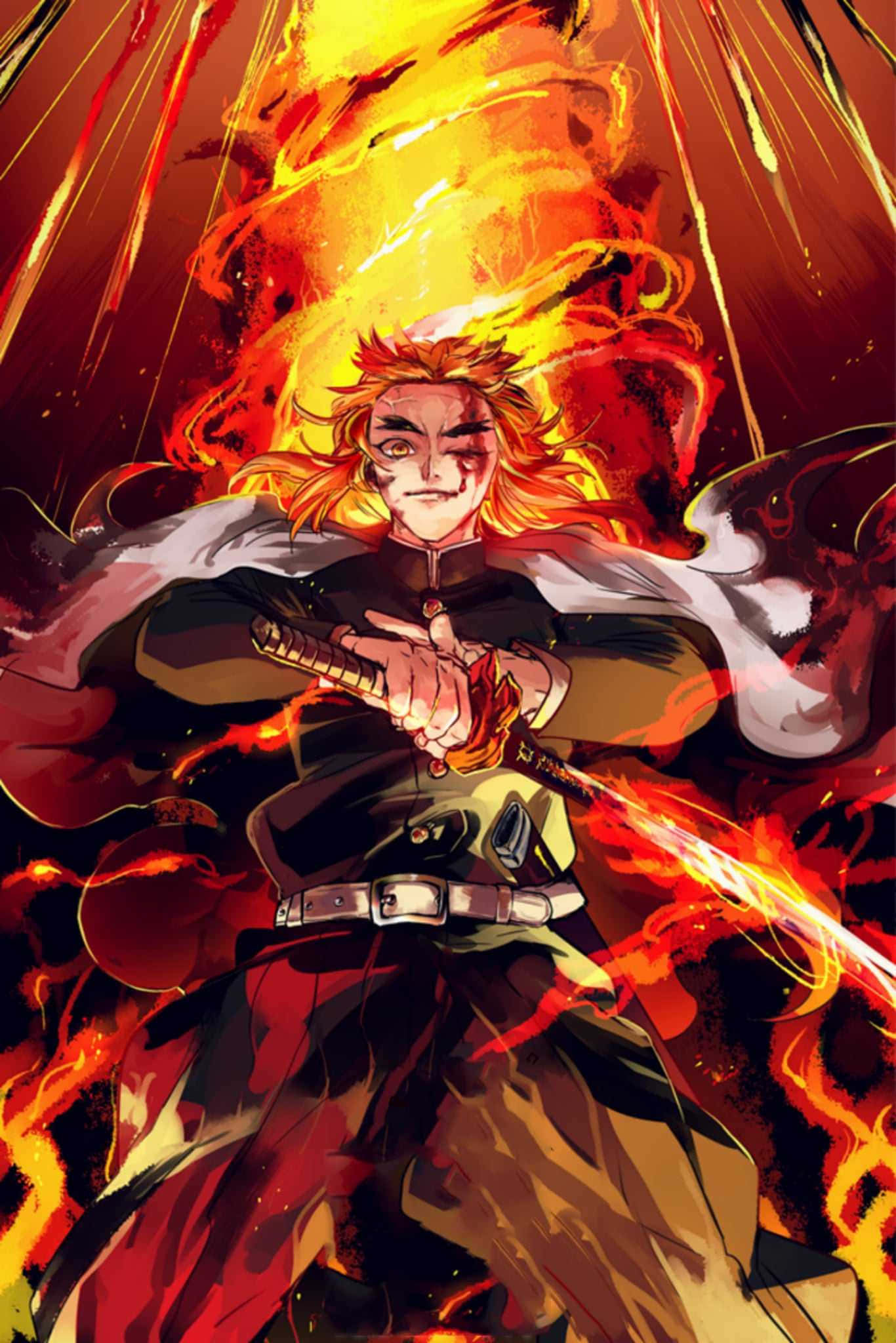 Rengoku Kyōjurō - Flammesøylen i Demon Slayer-korpset Bakgrunner