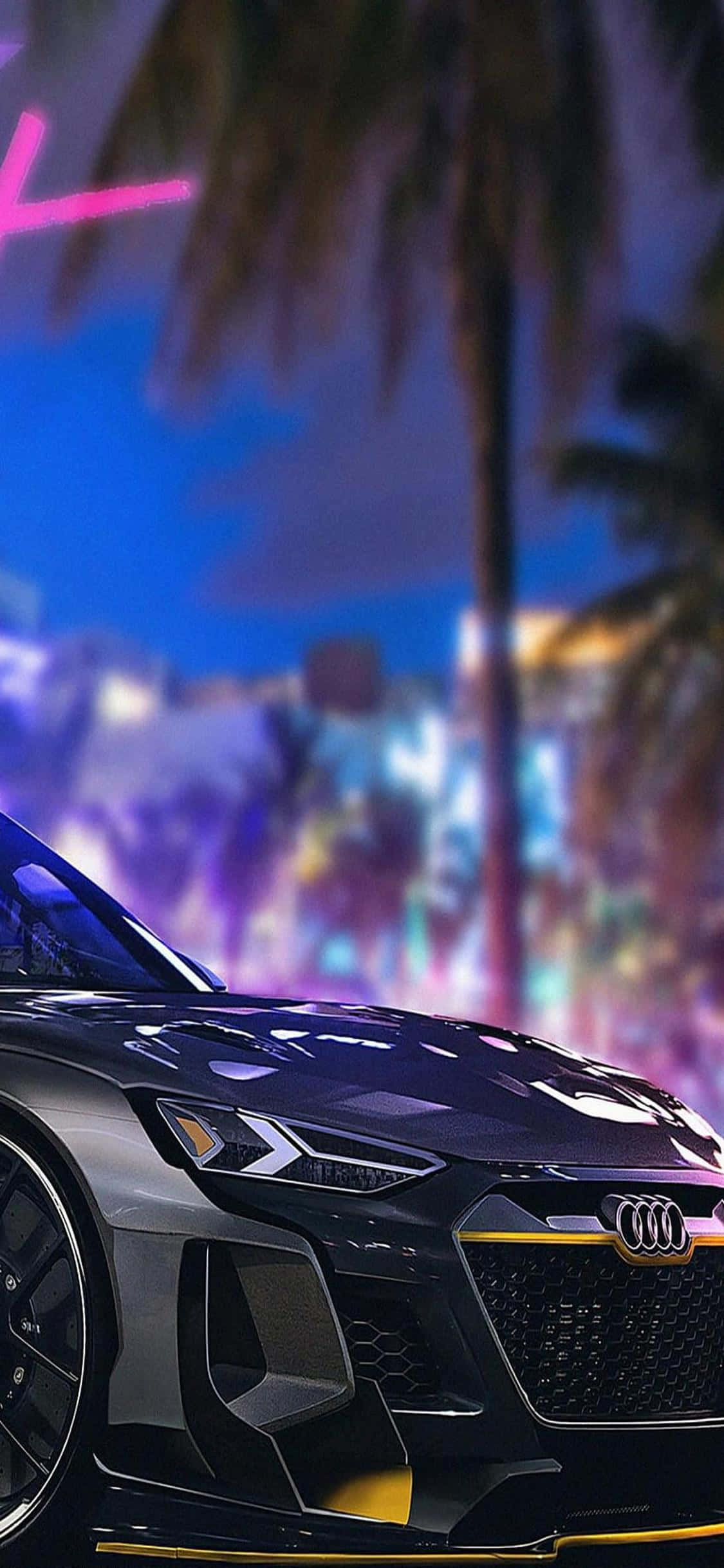 Renn gjennom byen i Need for Speed Heat Bakgrunner