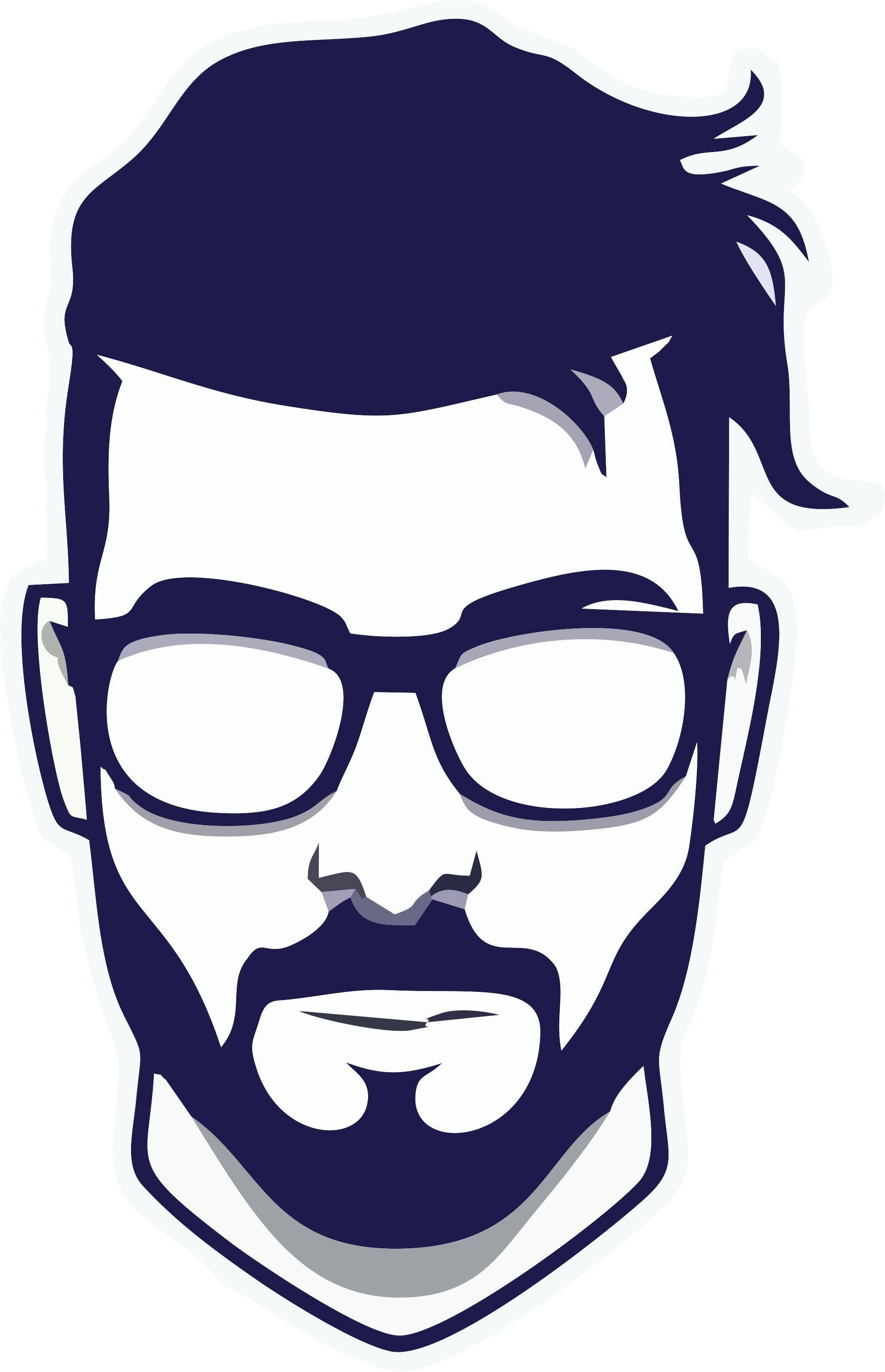 Rent barbert skjegg-logo vektorkunst Bakgrunner