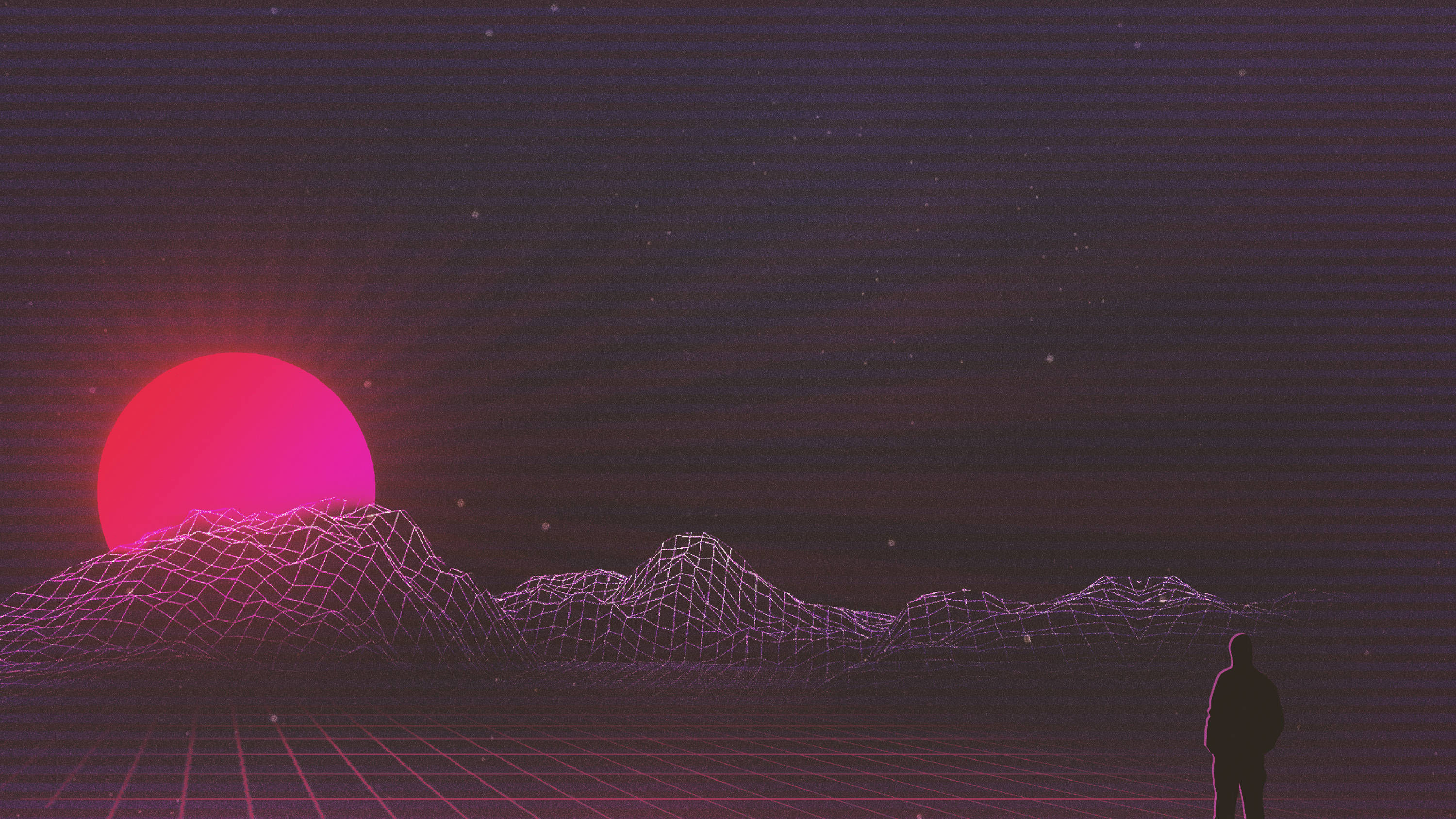 Retro japansk bølgekunst Bakgrunner