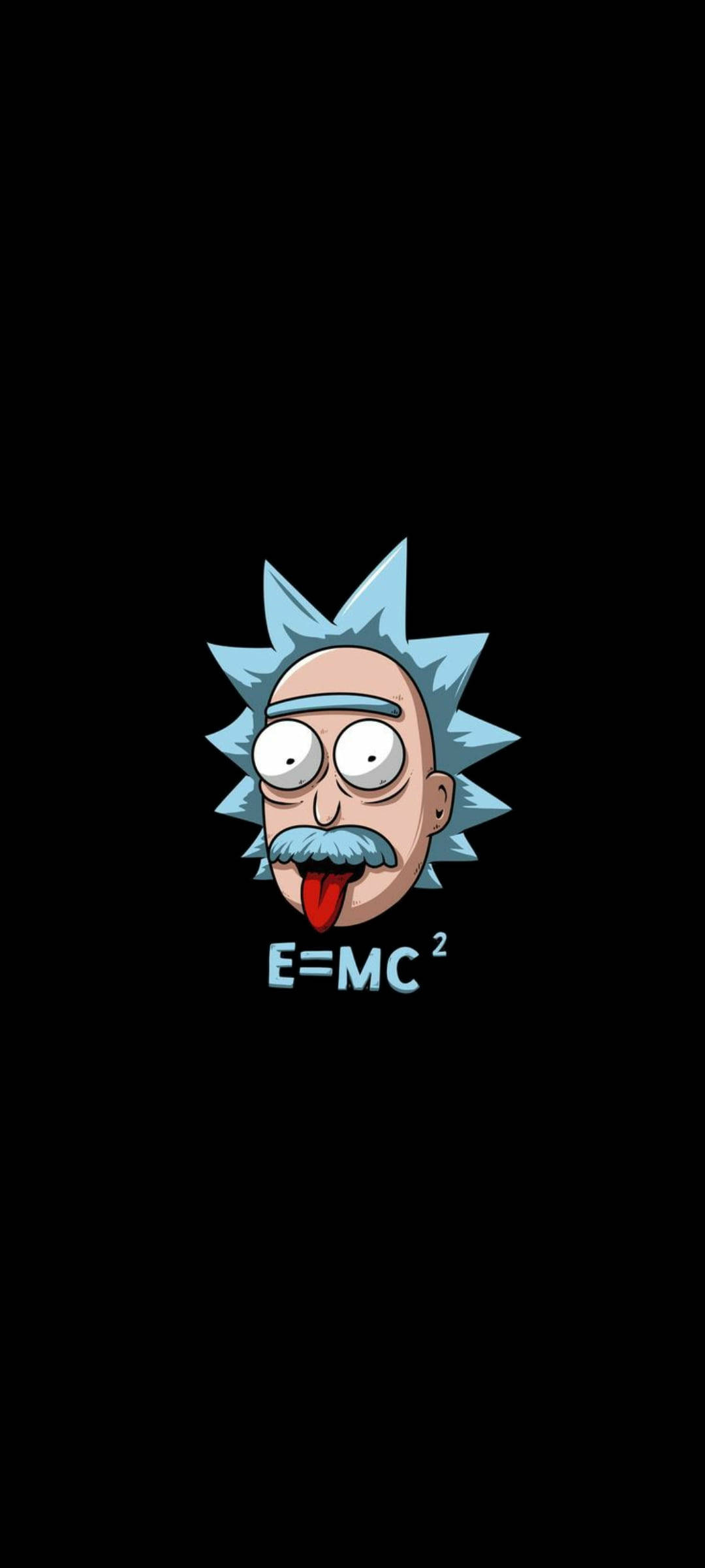 Rick And Morty Cool Einstein Plakat Bakgrunner