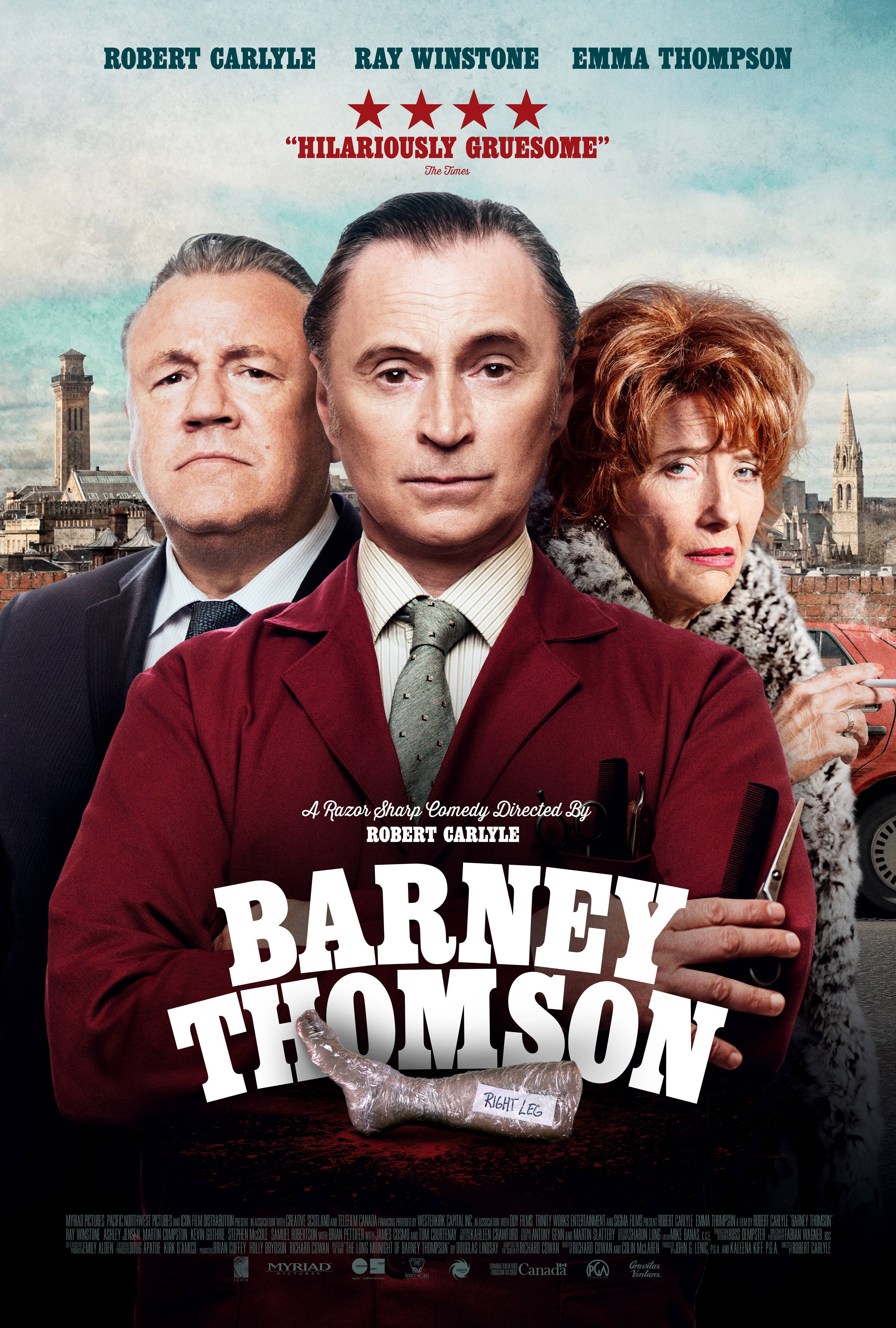 Robert Carlyle Barney Thomson-plakat Bakgrunner