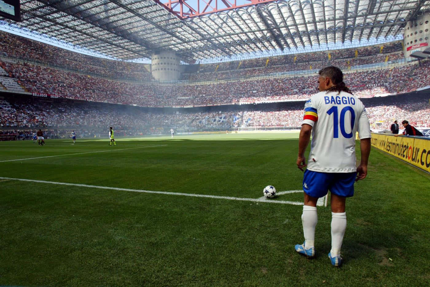 Roberto Baggio San Siro Stadion Fotball Bakgrunner