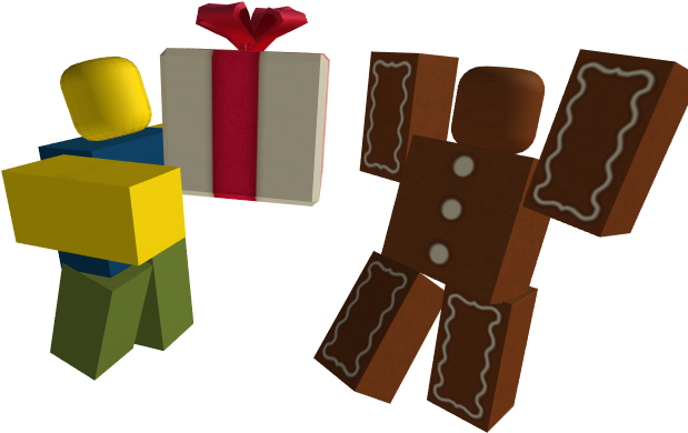 Roblox Giftsand Gingerbread-karakter Bakgrunner