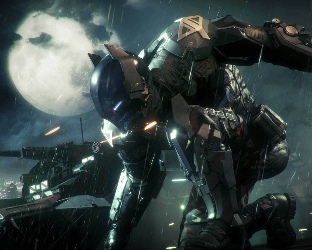 Robotisk Batman fra Arkham Knight bakgrunnsbilde
