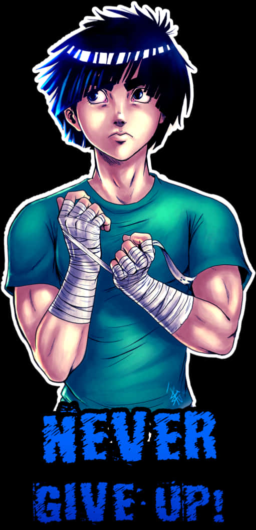 Rock Lee Inspirasjonskunstverk Bakgrunner