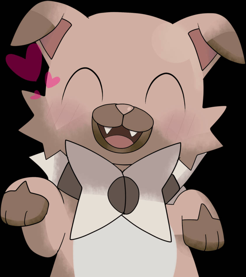 Rockruff glad rødming Bakgrunner