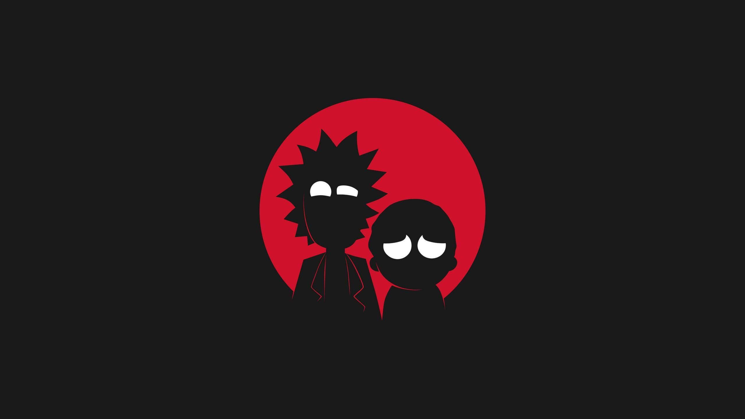 Rød Dope Rick and Morty Bakgrunner