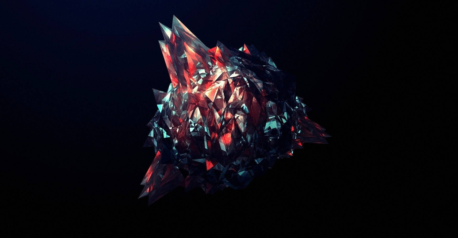 Rød galakseulv geometrisk kunst Bakgrunner