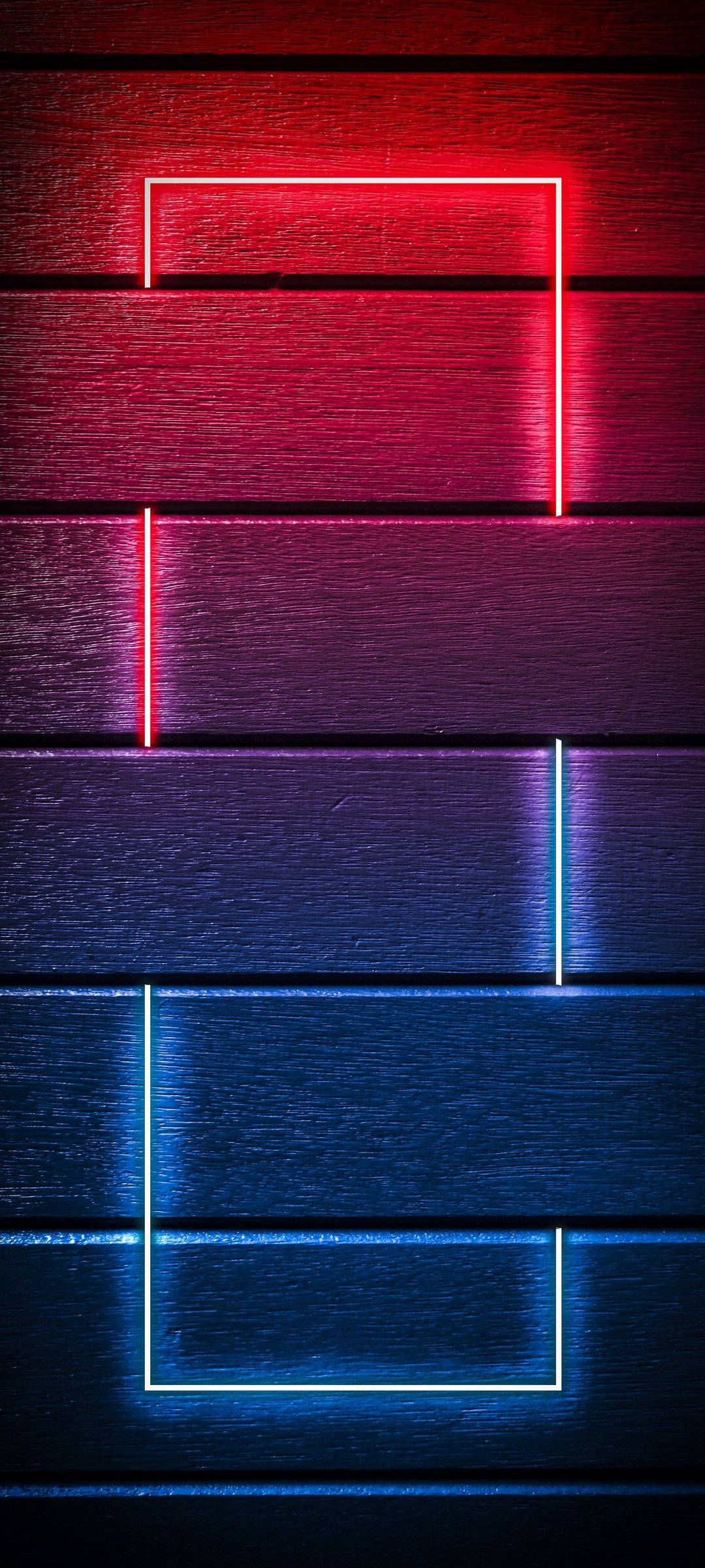 Rød Blå Neonlys Vegg Bakgrunner