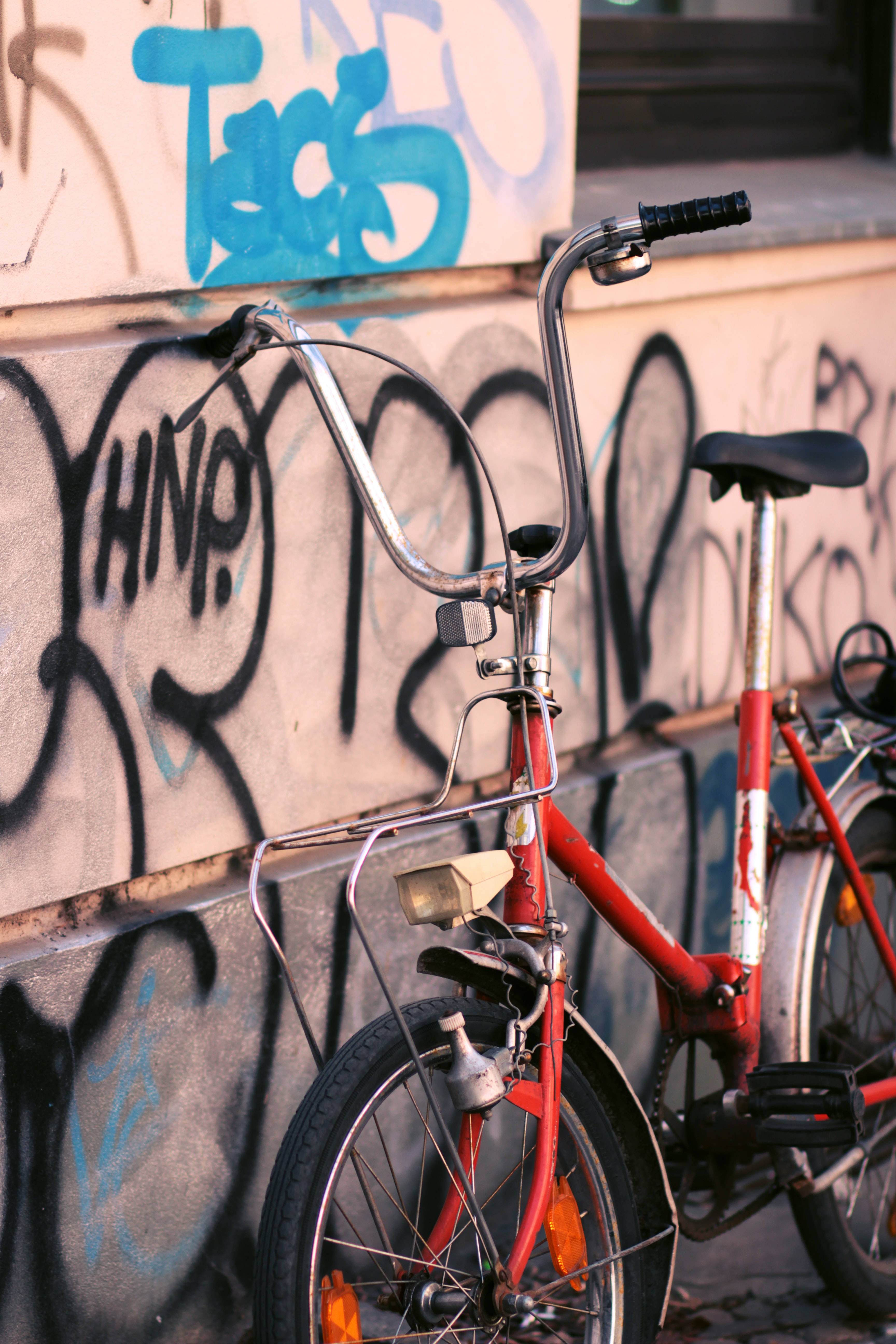 Rød Sykkel Graffiti Bakgrunner
