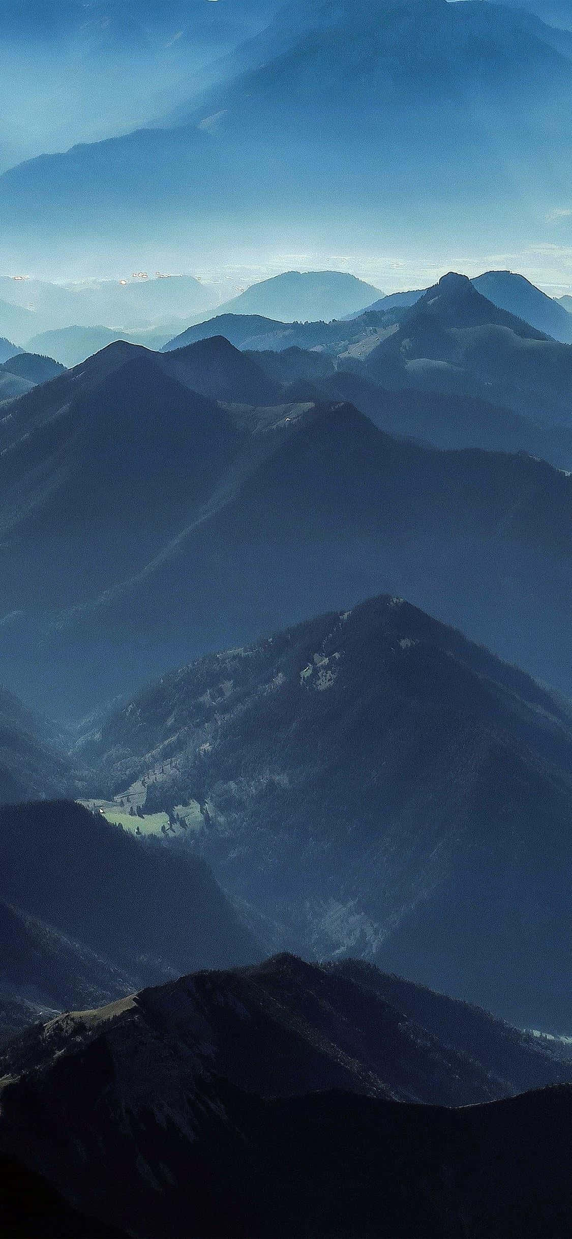 Rolig vannkantlandskap for iPhone X Bakgrunner