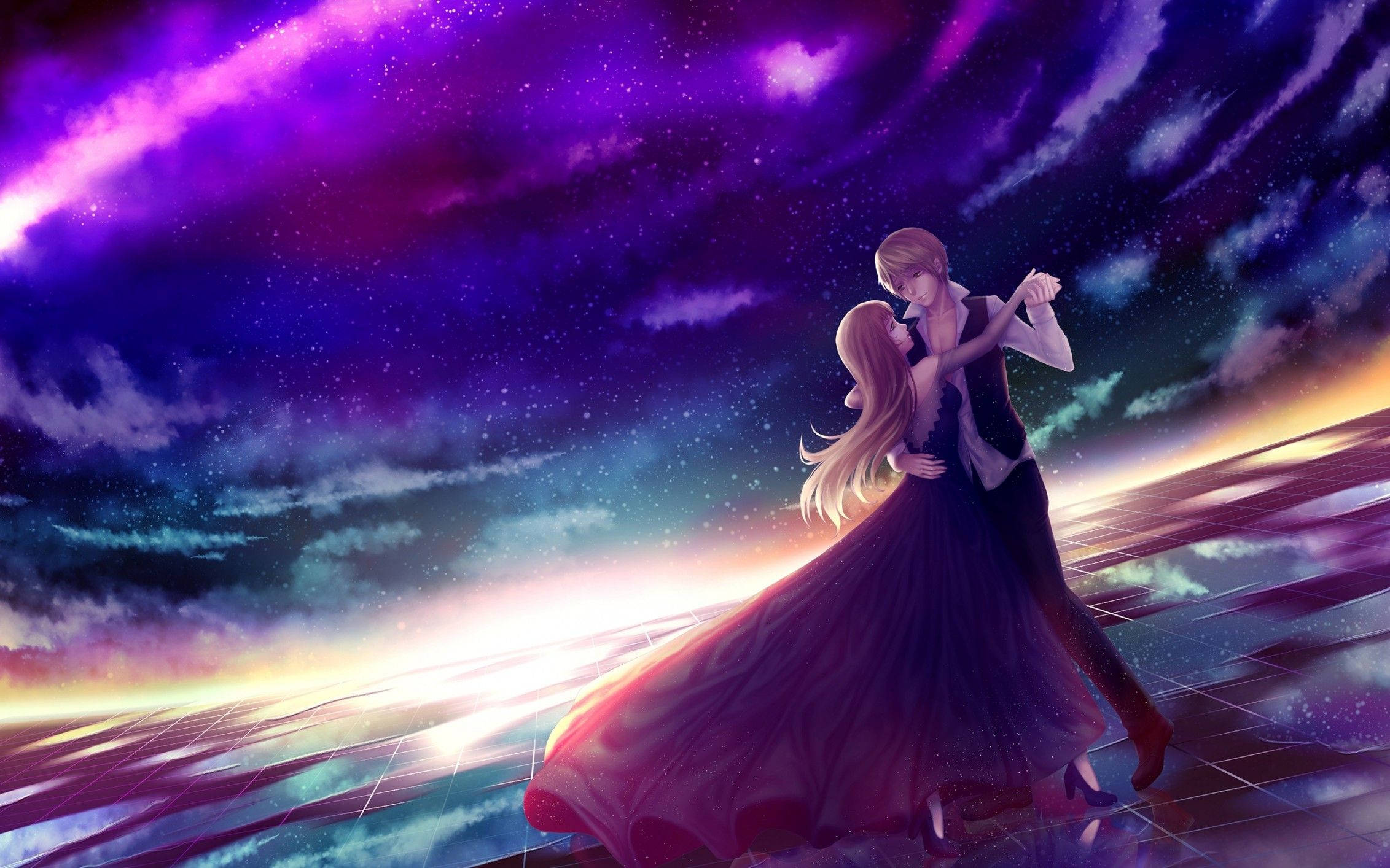 Romantisk anime-dans Bakgrunner