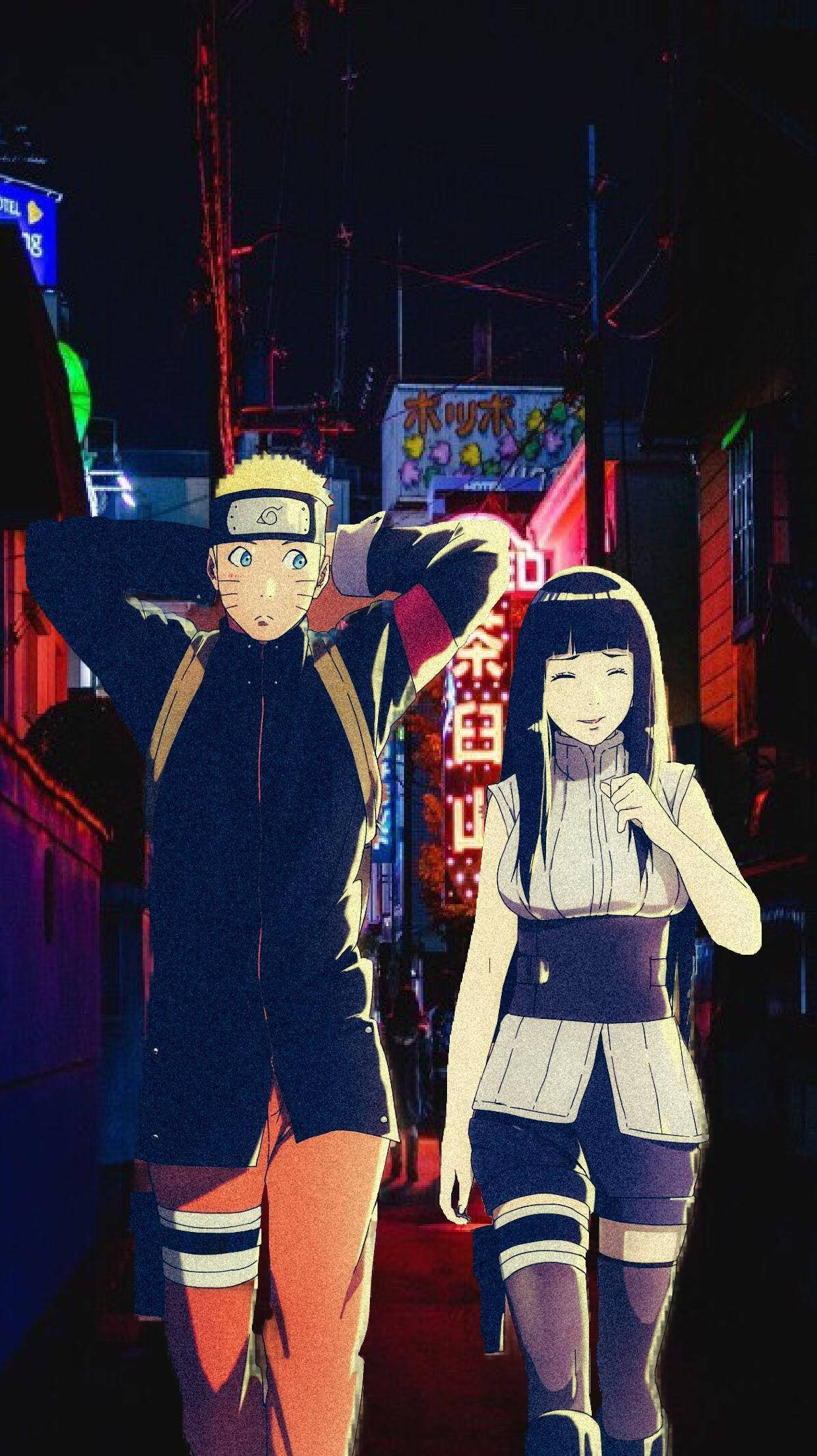 Romantisk omfavnelse mellom Naruto og Hinata Bakgrunner
