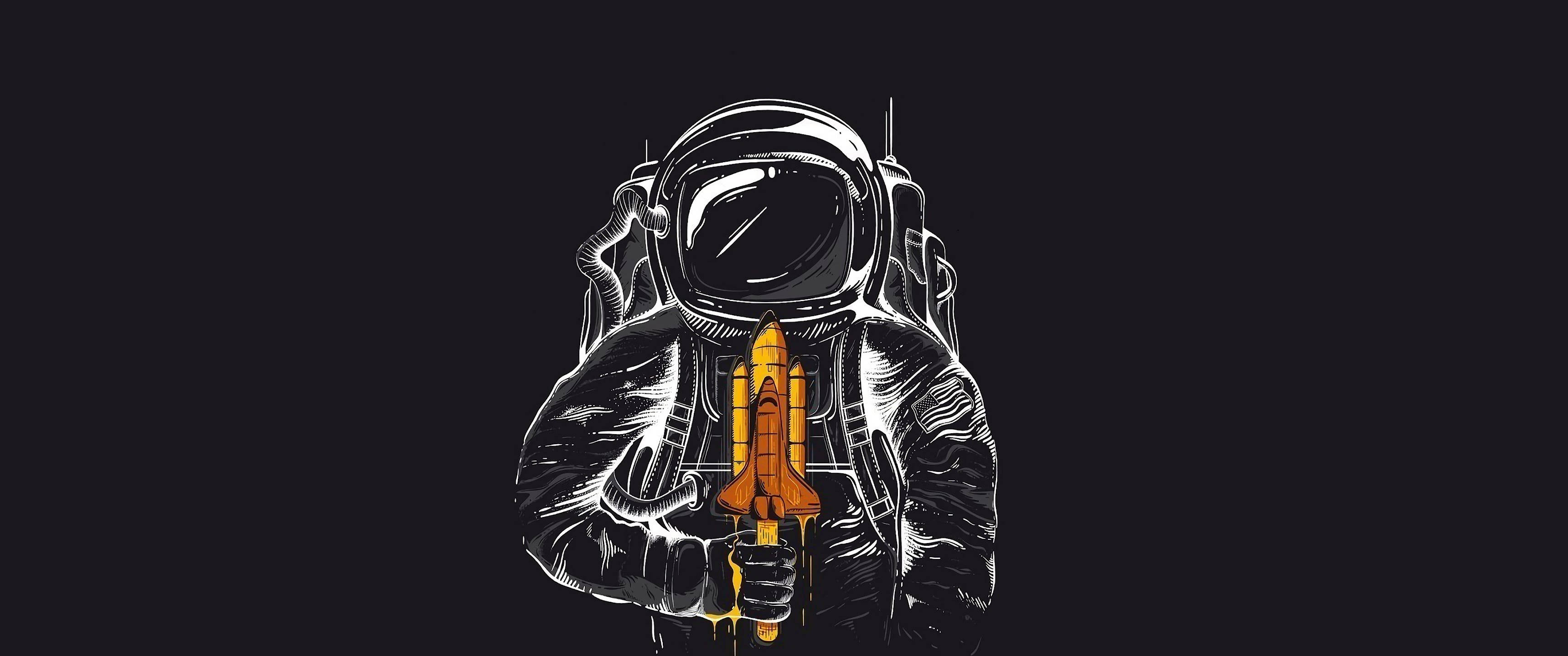 Romestetisk astronaut og romferge Bakgrunner