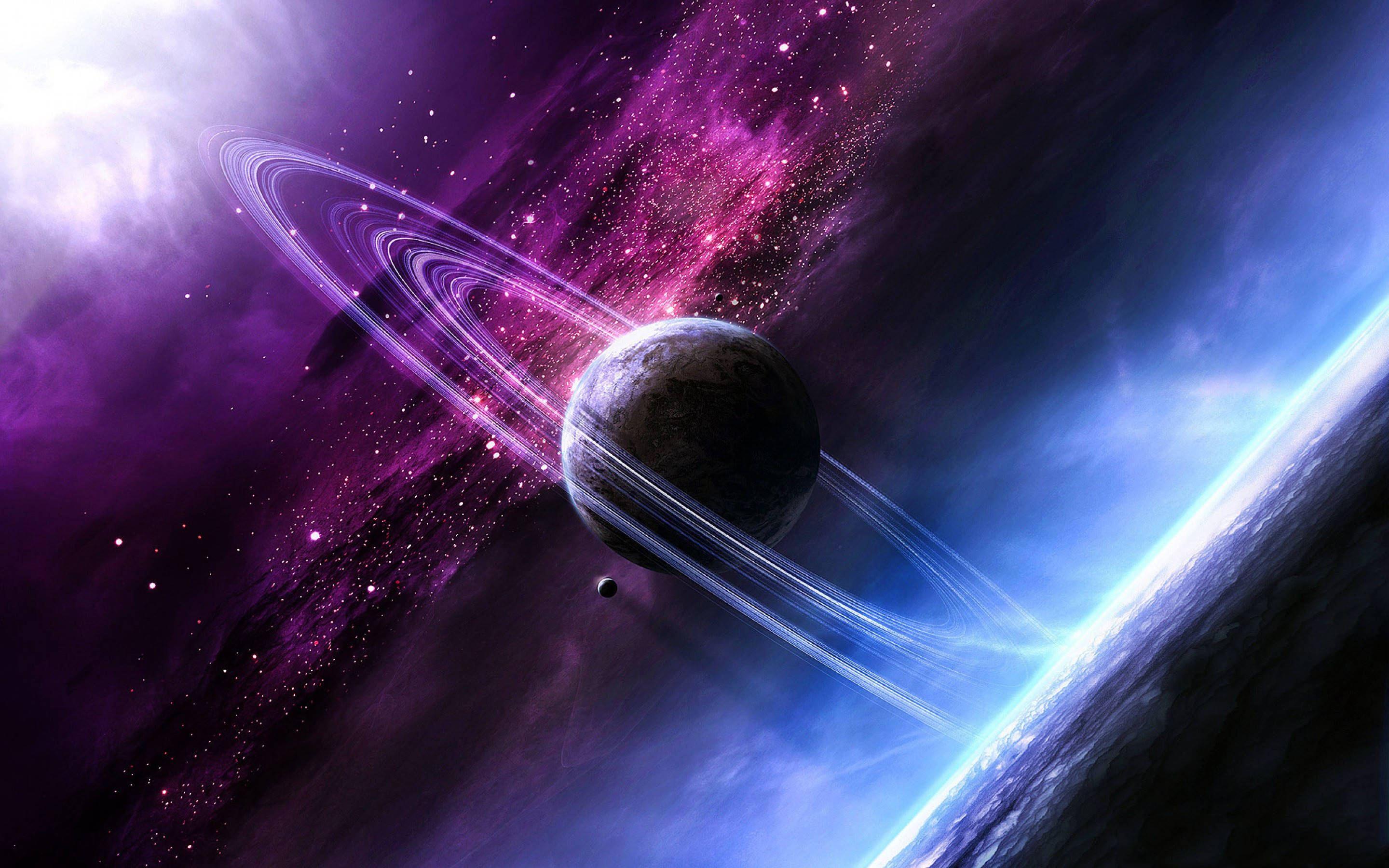 Romestetisk planet Saturn Bakgrunner