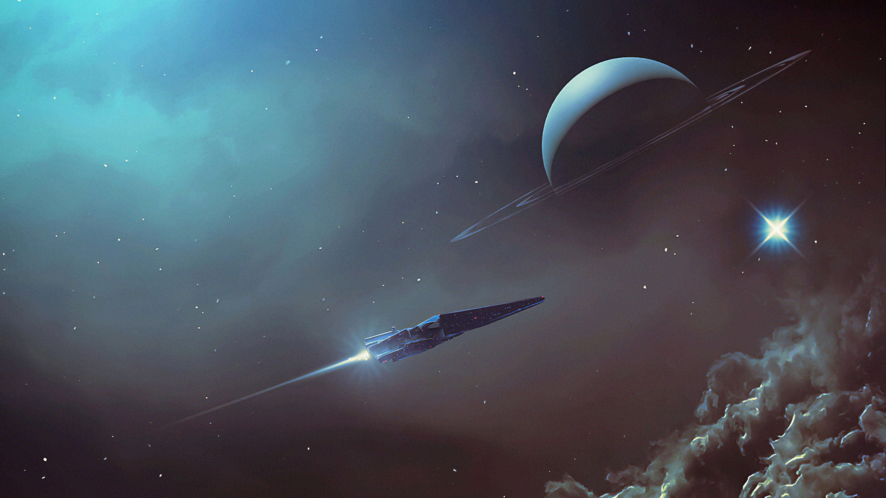 Romskip 2560x1440 Bakgrunner
