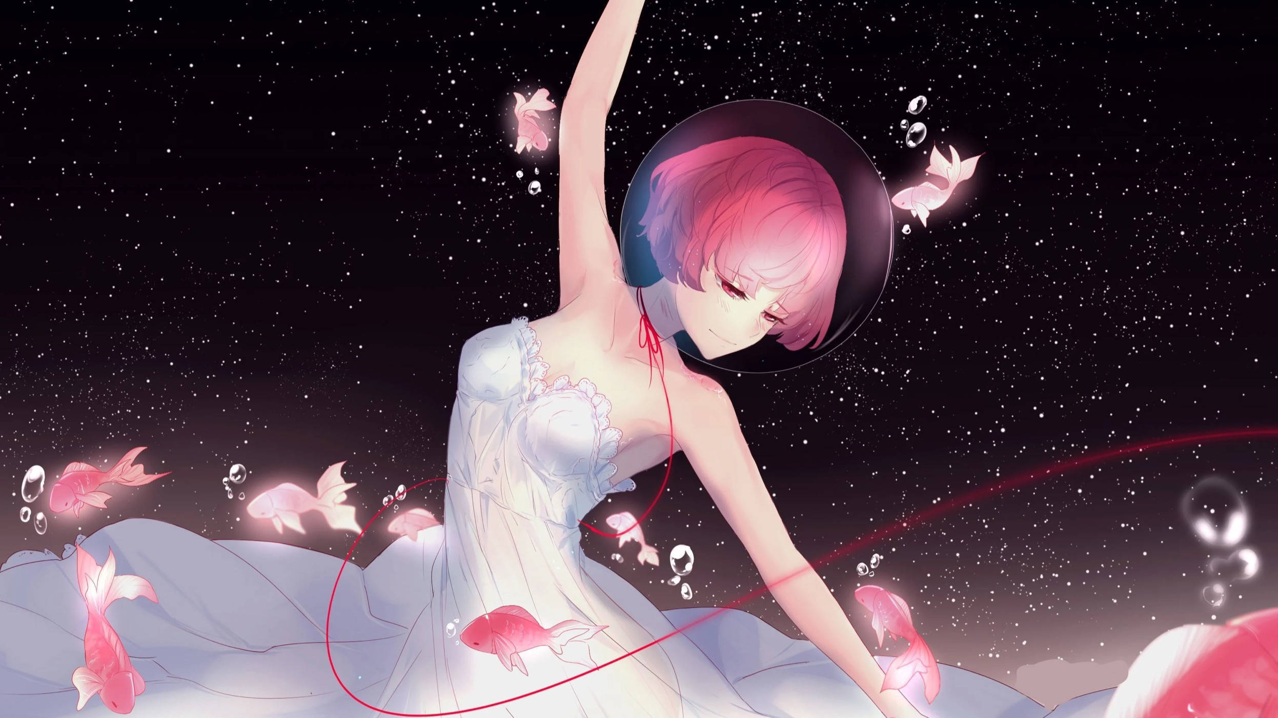 Rosa anime-dans Bakgrunner