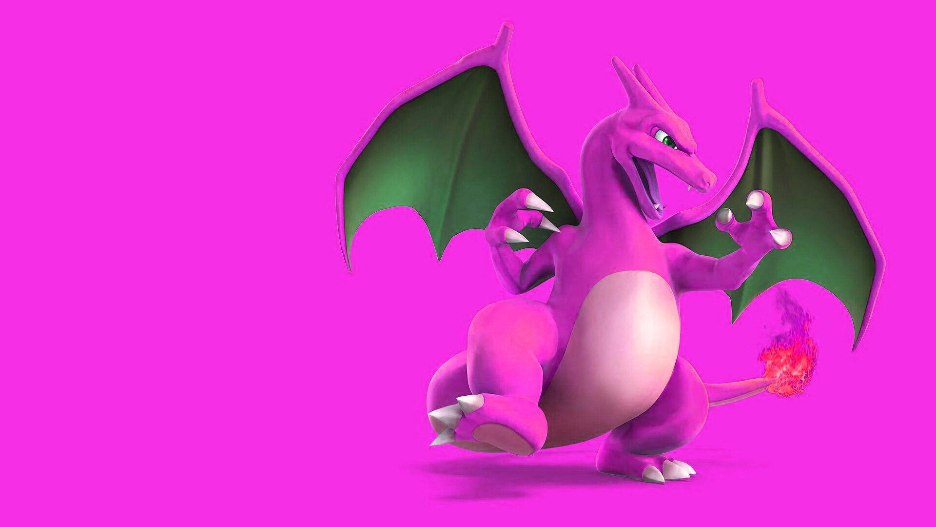 Rosa Charizard Kul Pokemon Bakgrunner