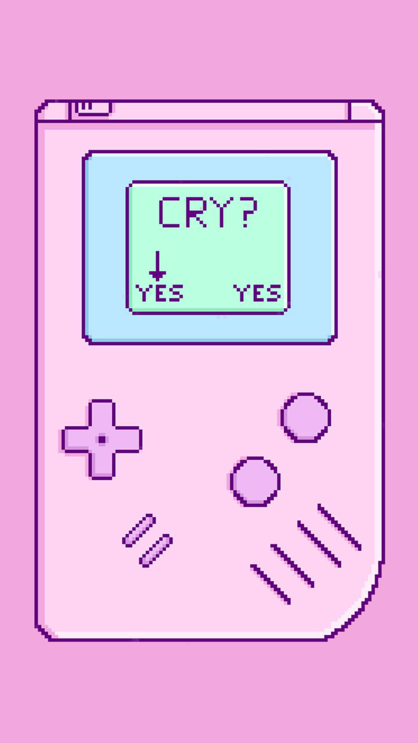 Rosa Game Boy Cry-meny Bakgrunner