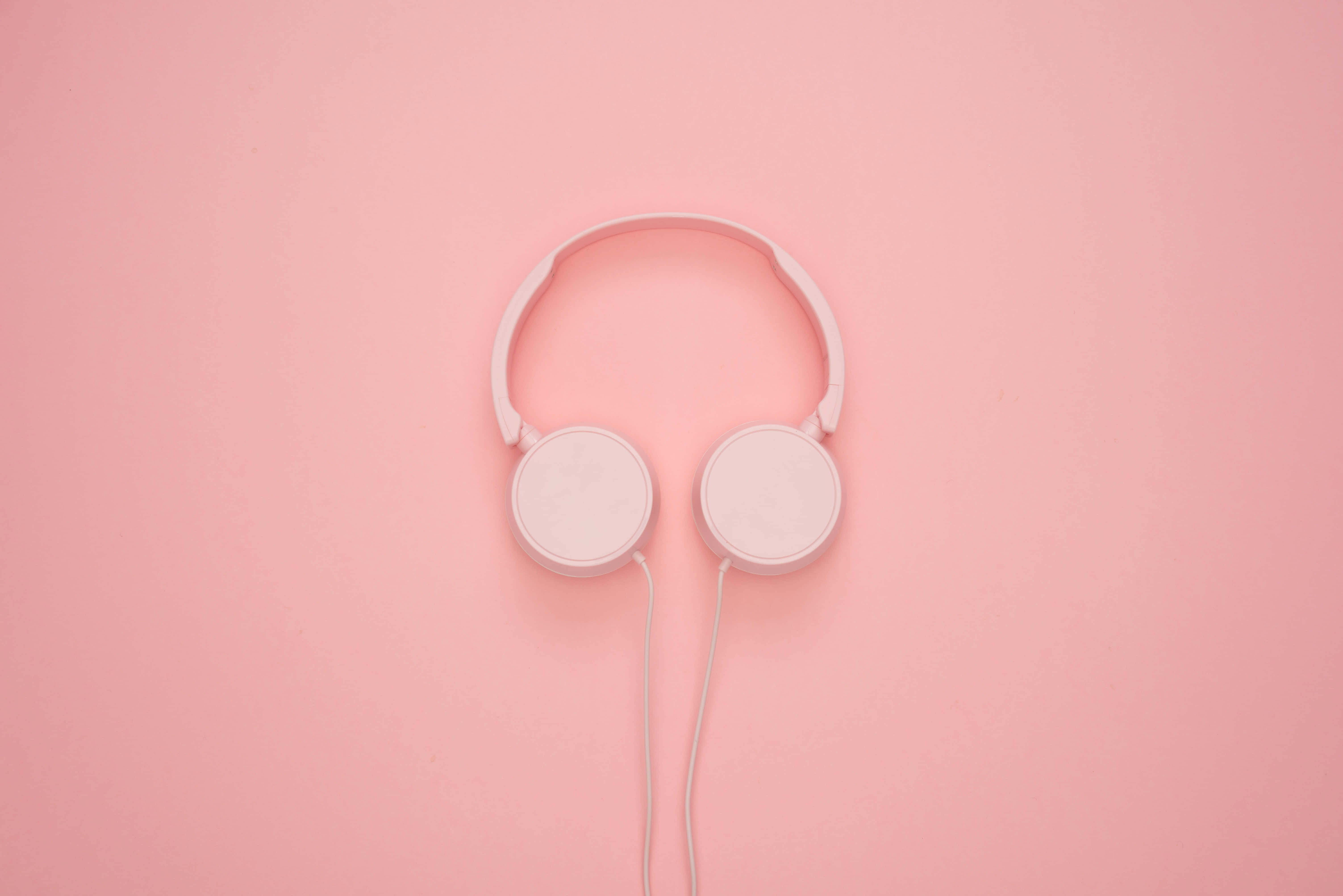 Rosa headset-bilde Bakgrunner