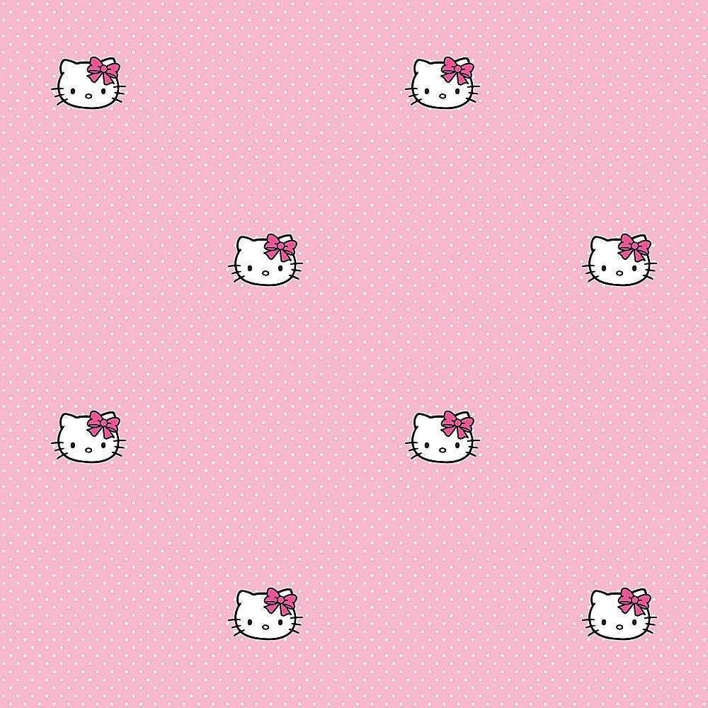 Rosa Hello Kitty-hodemønster Bakgrunner