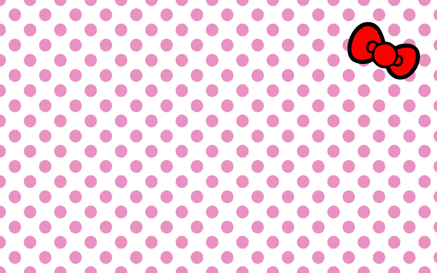 Rosa Hello Kitty Prikkete Mønster Bakgrunner