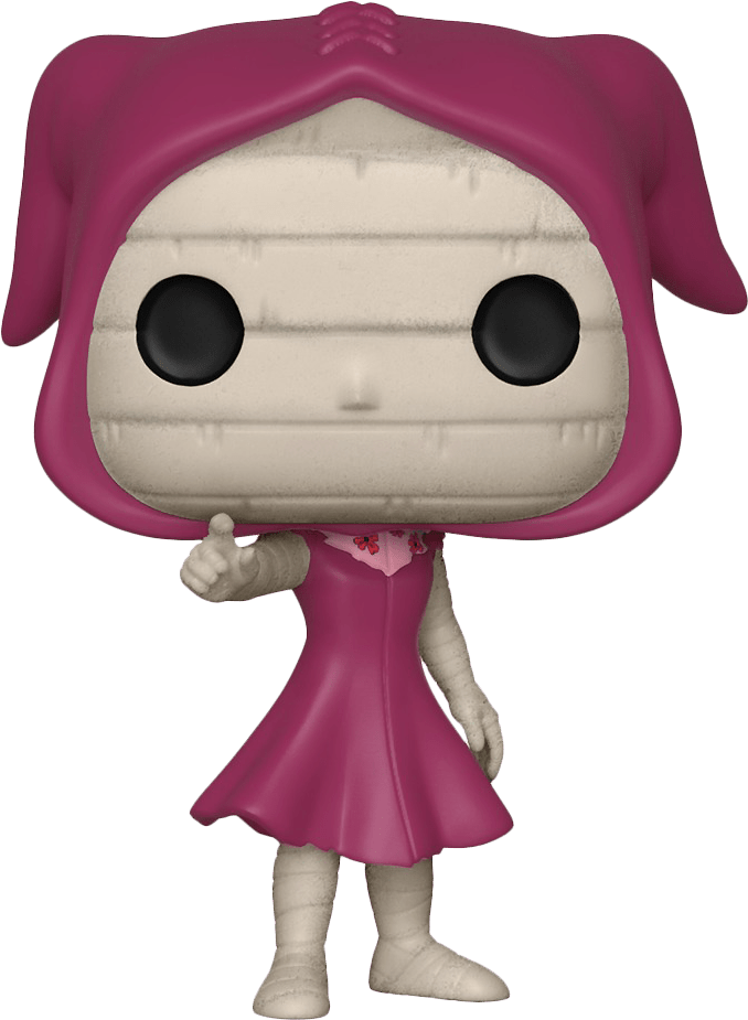 Rosa hettefigur vinylfigur Bakgrunner