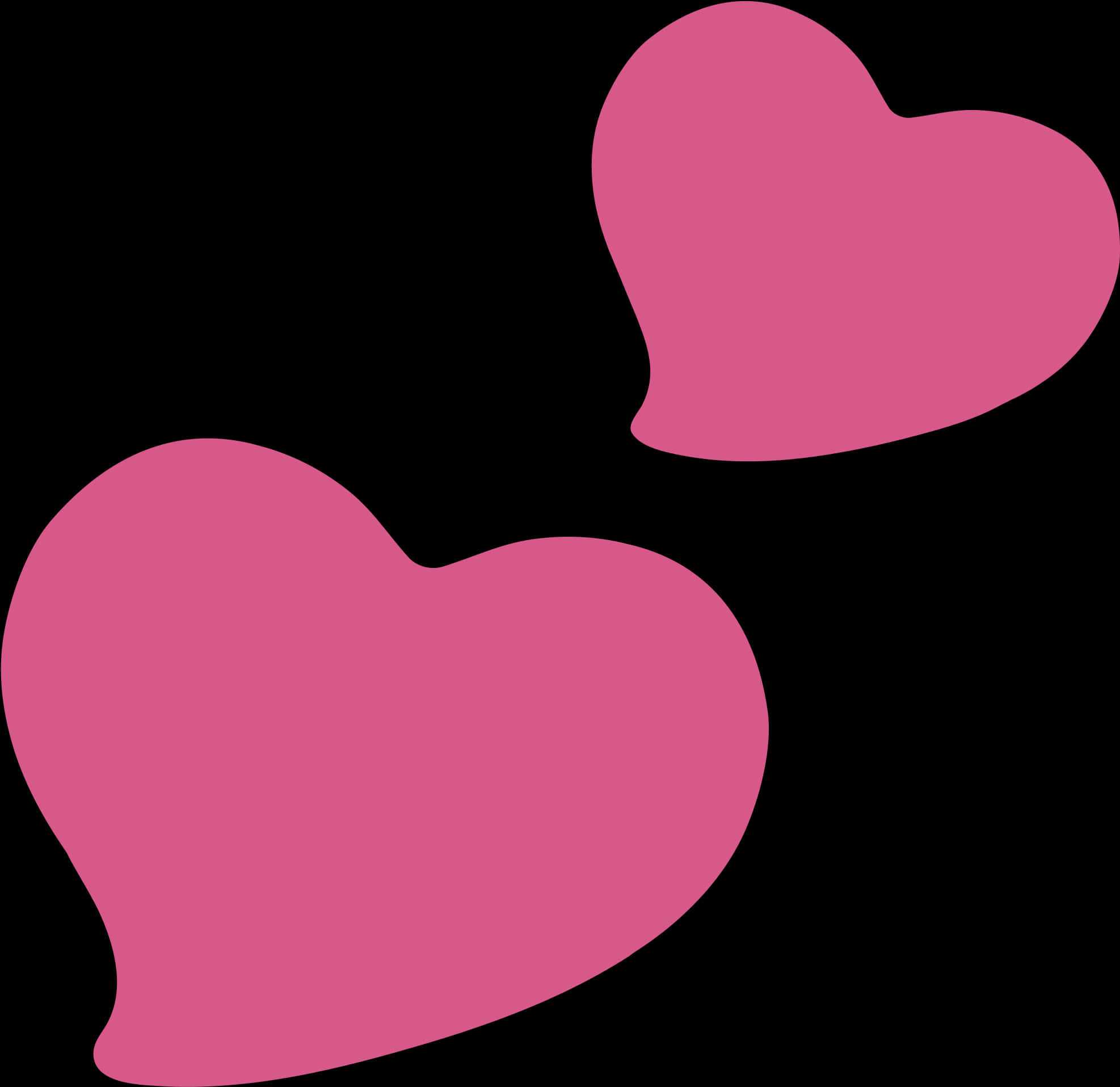 Rosa hjerter svart bakgrunn Bakgrunner