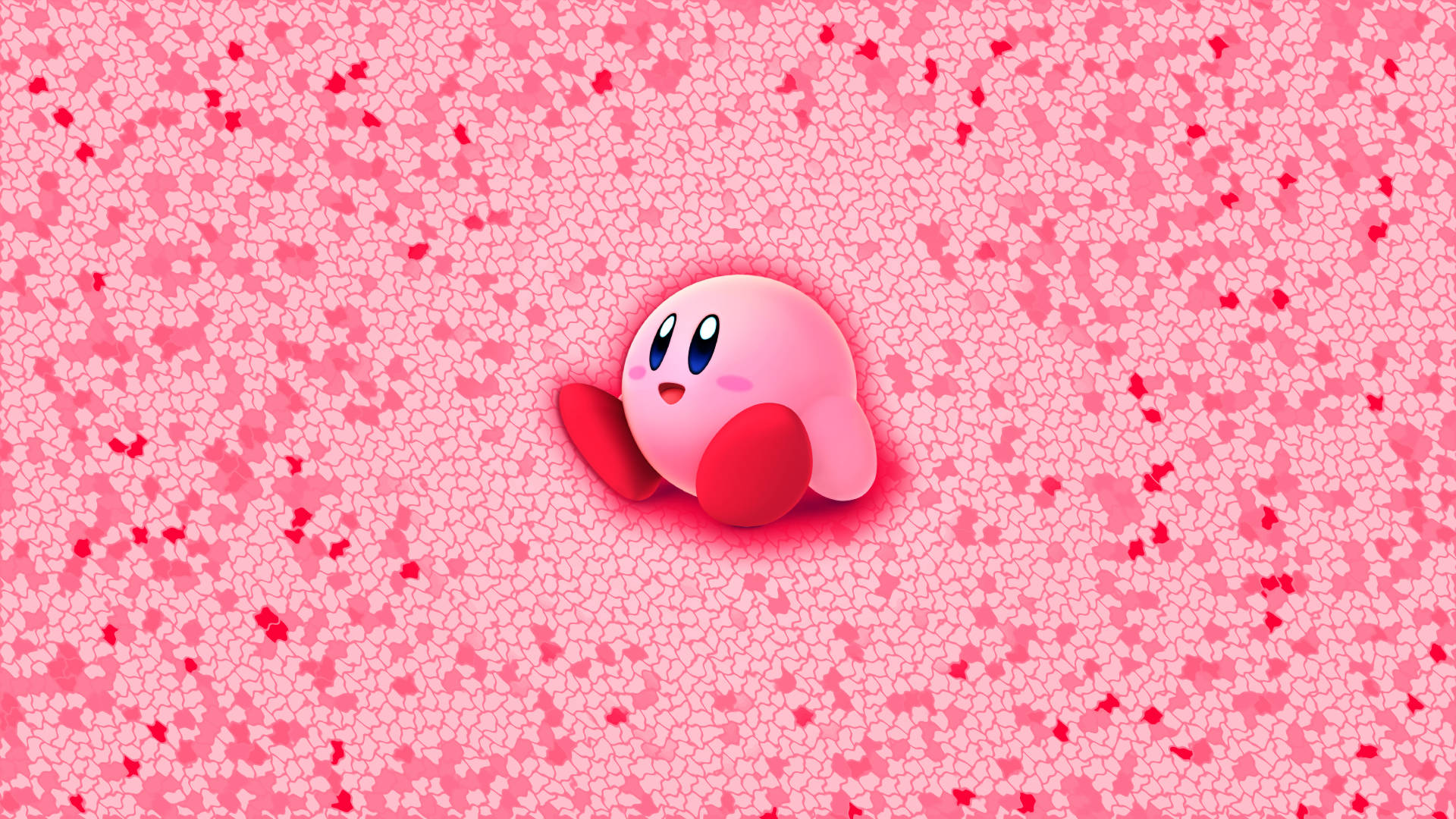 Rosa kawaii Kirby Bakgrunner