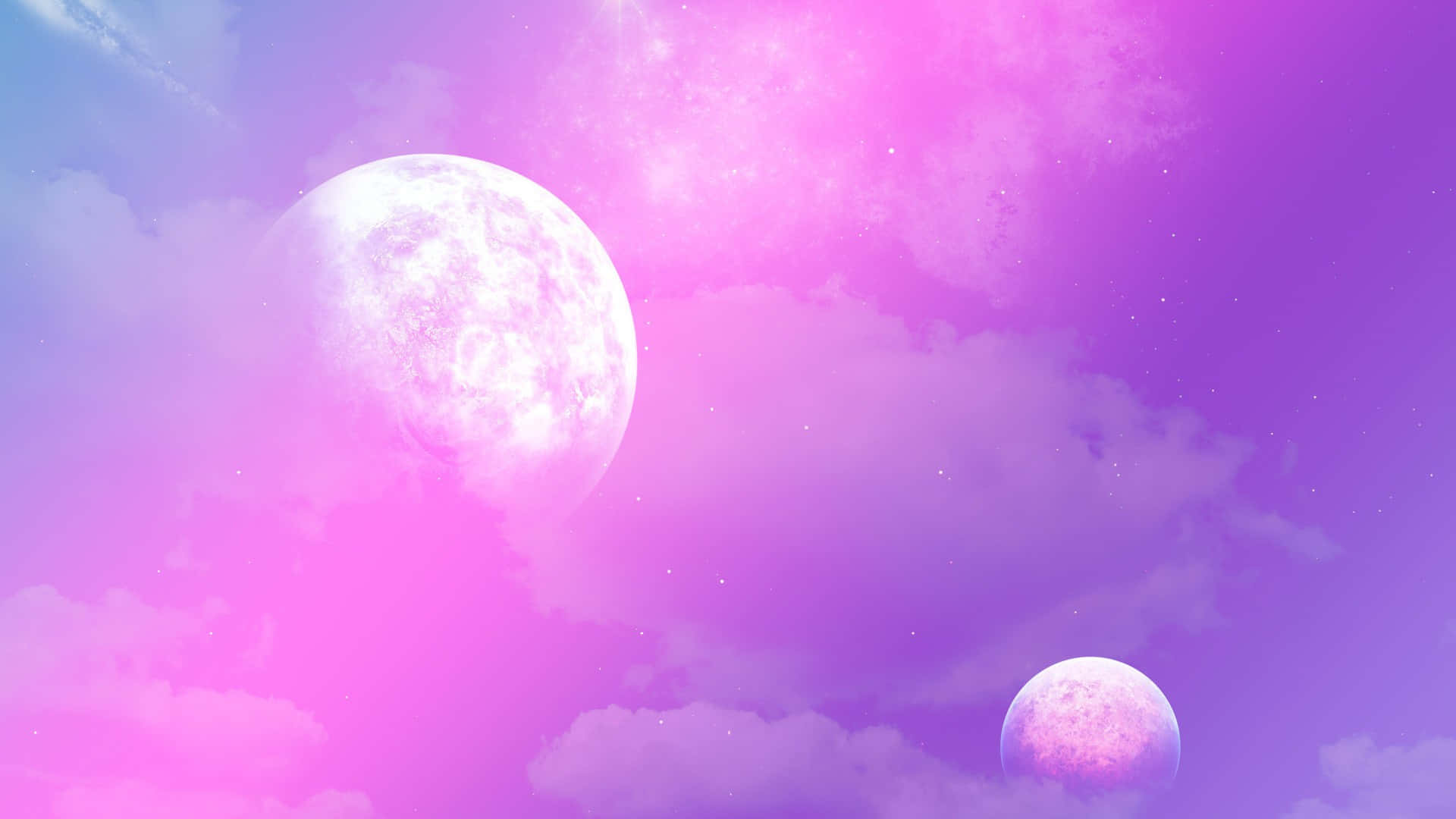 Rosa måne og lilla himmel Bakgrunner