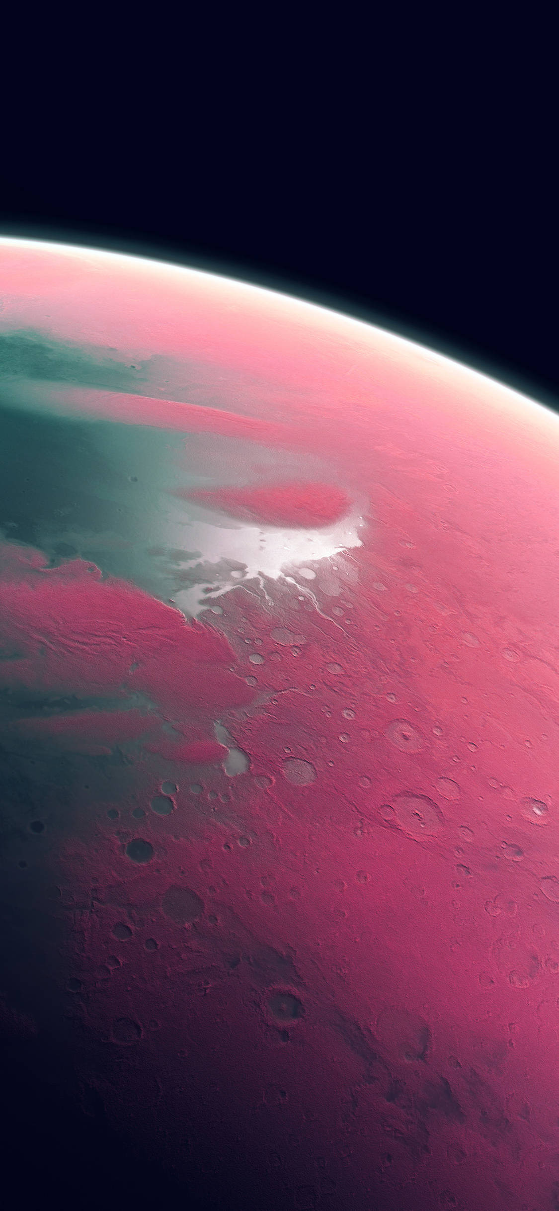 Rosa Planet iPhone Xr Bakgrunner