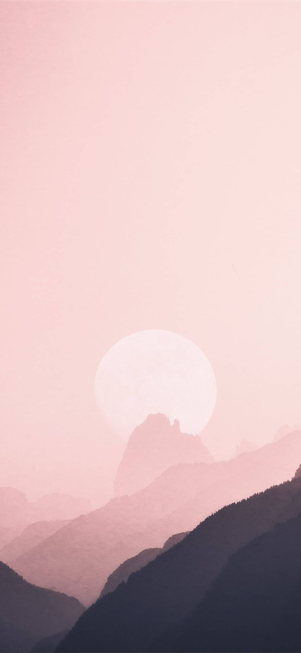 Rosa solnedgang estetisk iPhone Xr Bakgrunner