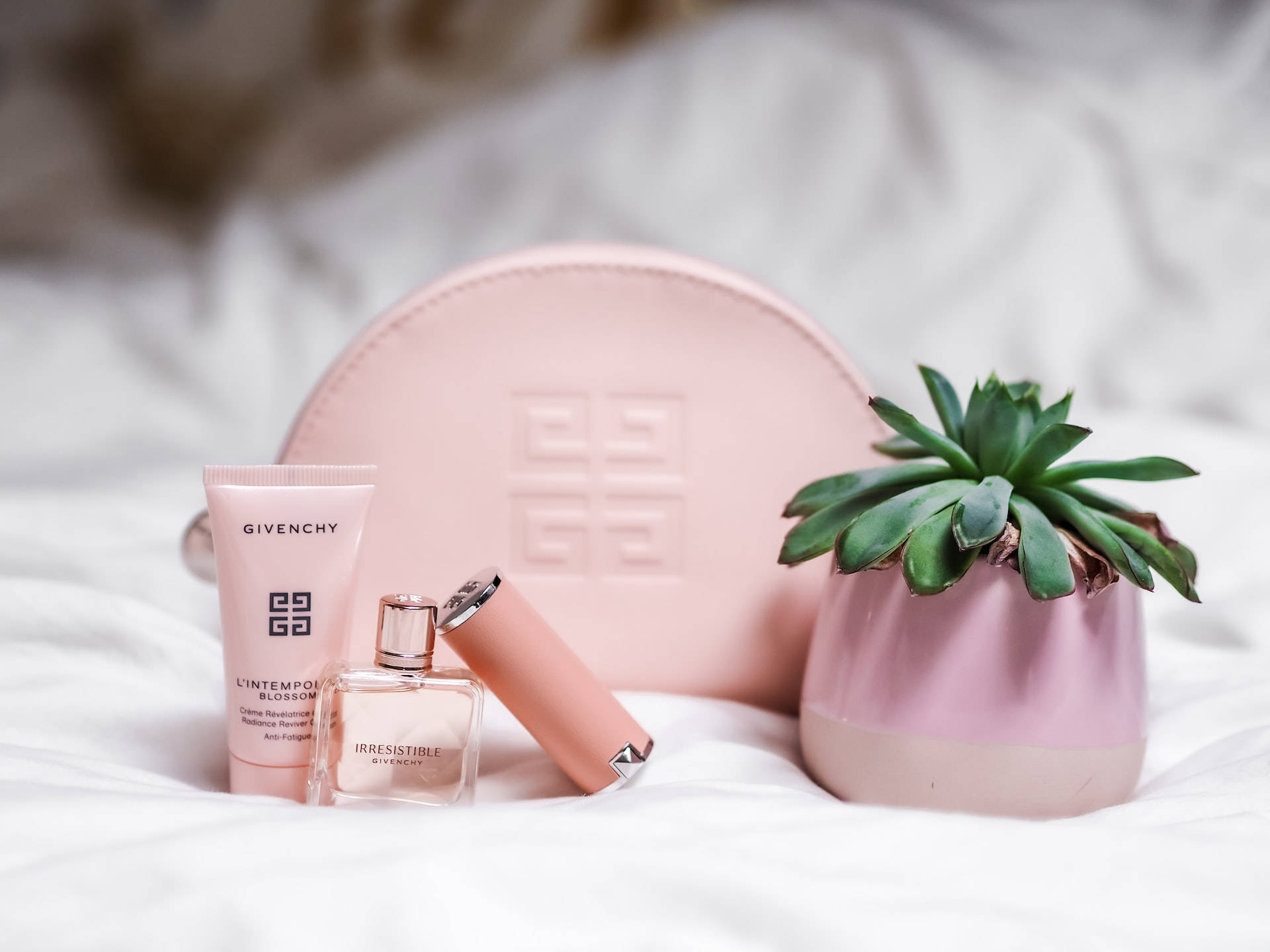 Rose Gold Estetisk Lotionflaske Bakgrunner