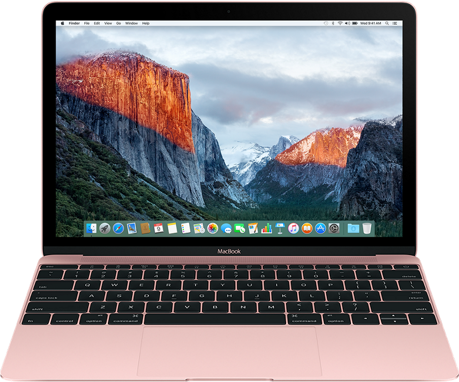 Rose Gold MacBook Pro-skjerm Bakgrunner